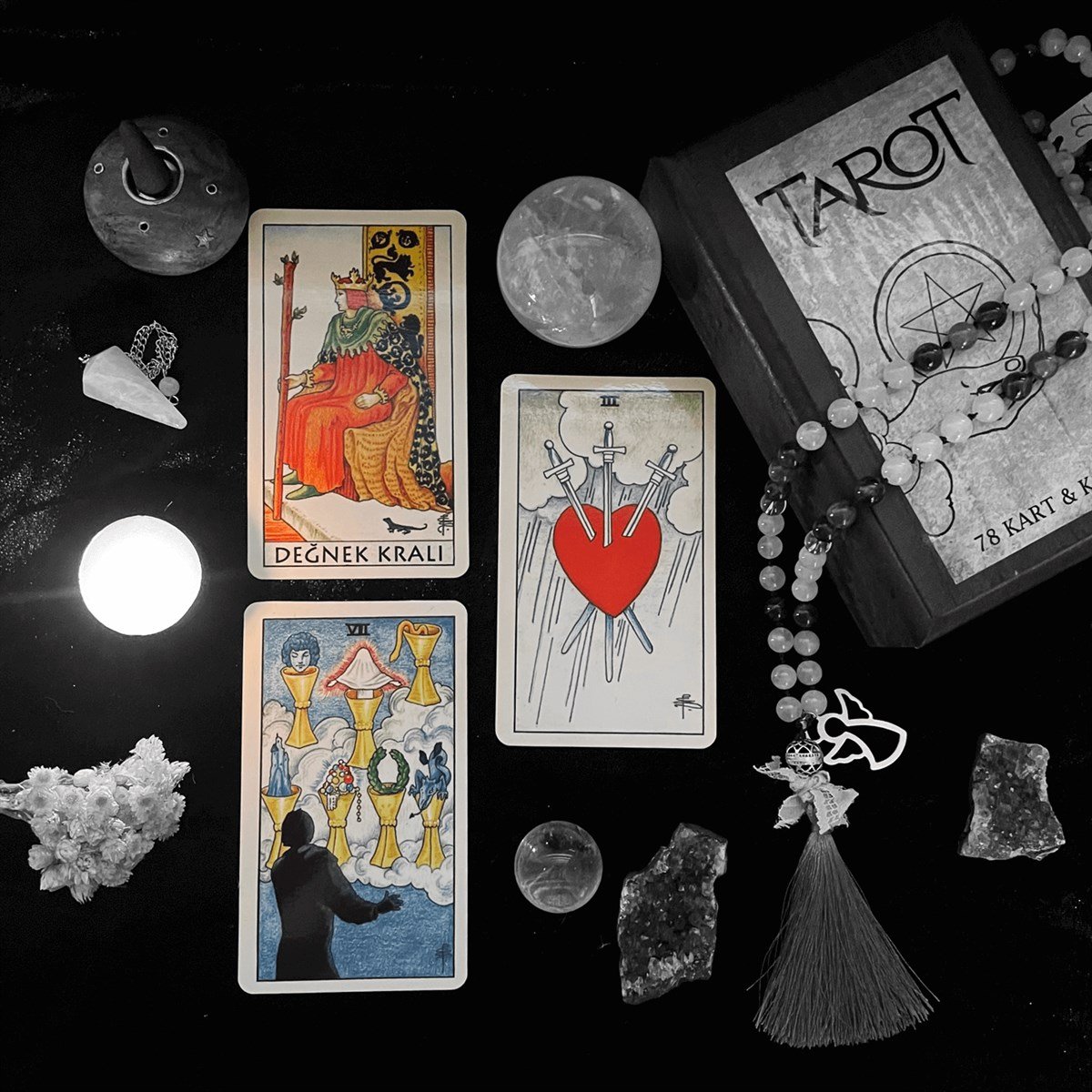 Tarot Kart ve Kitap (Ahşap Kutulu)