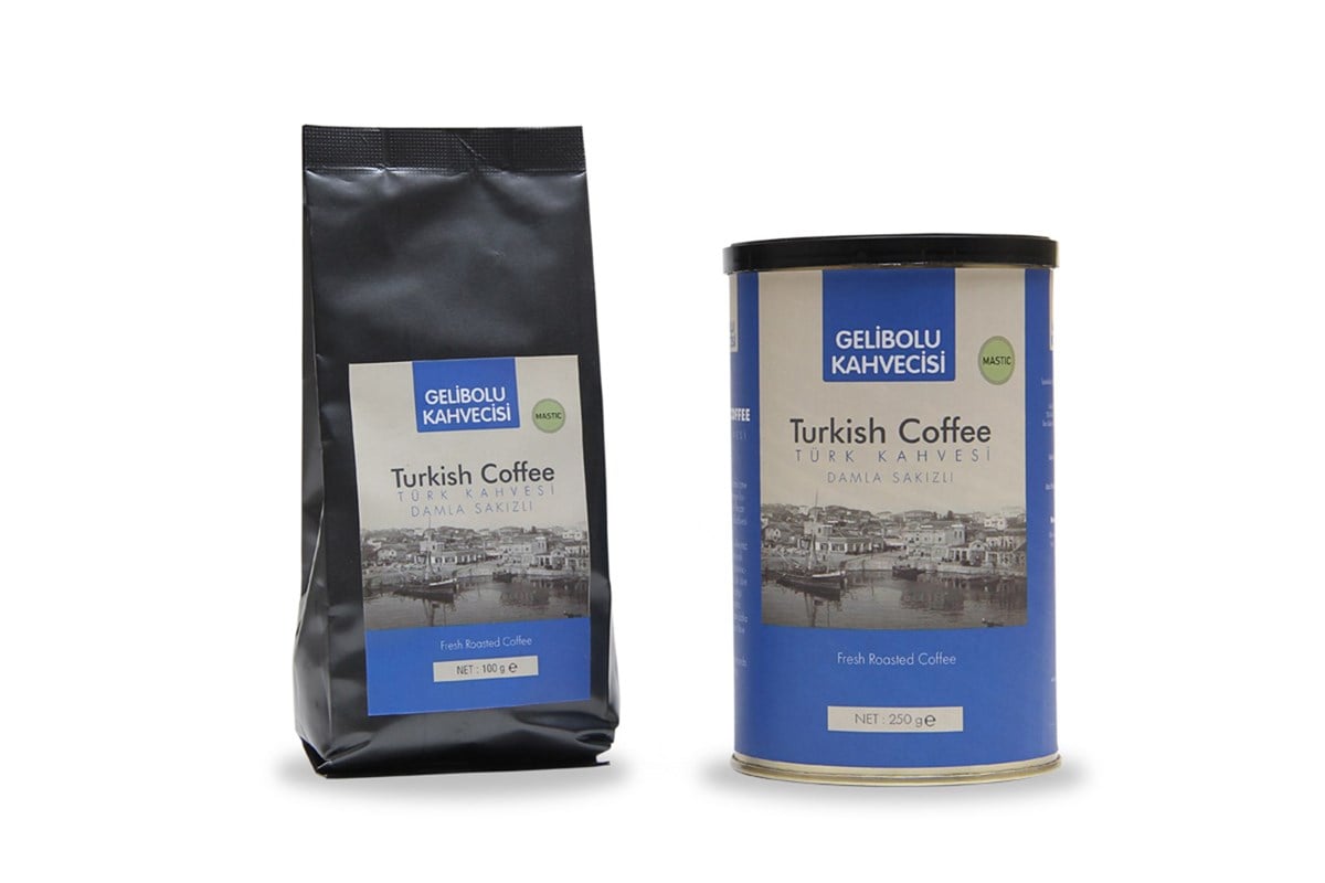 Gelibolu Kahvecisi Damla Sakızlı Türk Kahvesi [250g Metal Ambalaj]