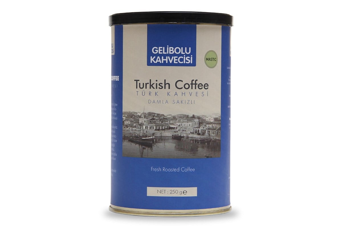 Gelibolu Kahvecisi Damla Sakızlı Türk Kahvesi [250g Metal Ambalaj]