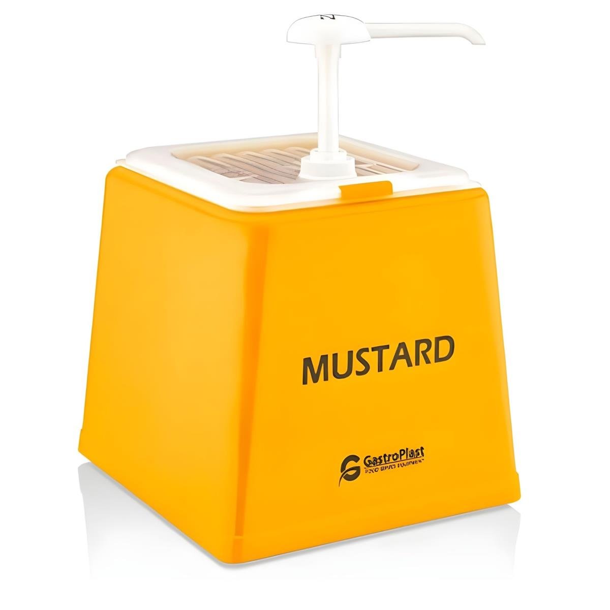 Gastroplast Standlı Hardal Dispanseri Sarı