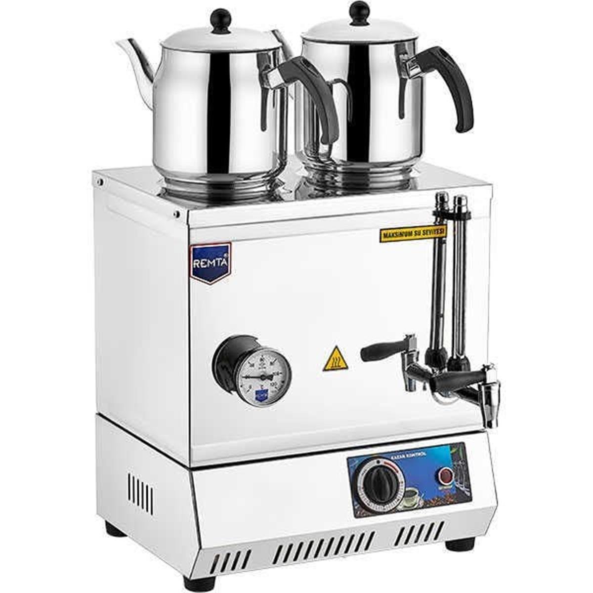 Remta 40 Model Çay Kazanı Elek.Pleytsiz 2 Demlikli 28 Lt