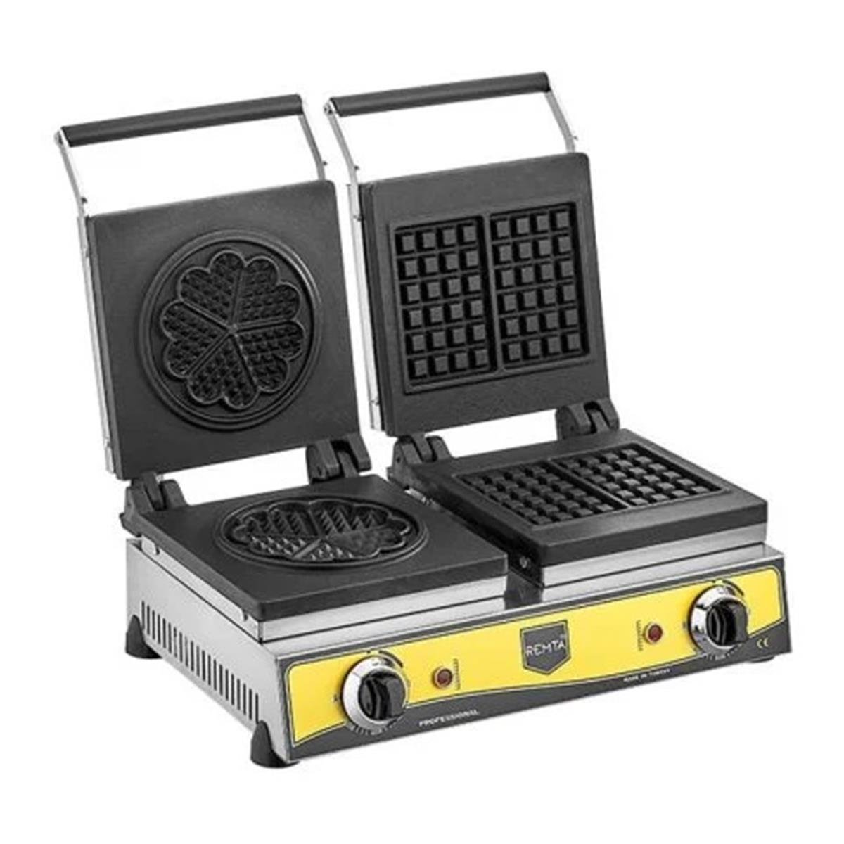 Remta Waffle Makinası Kare+Çiçek 16 Cm