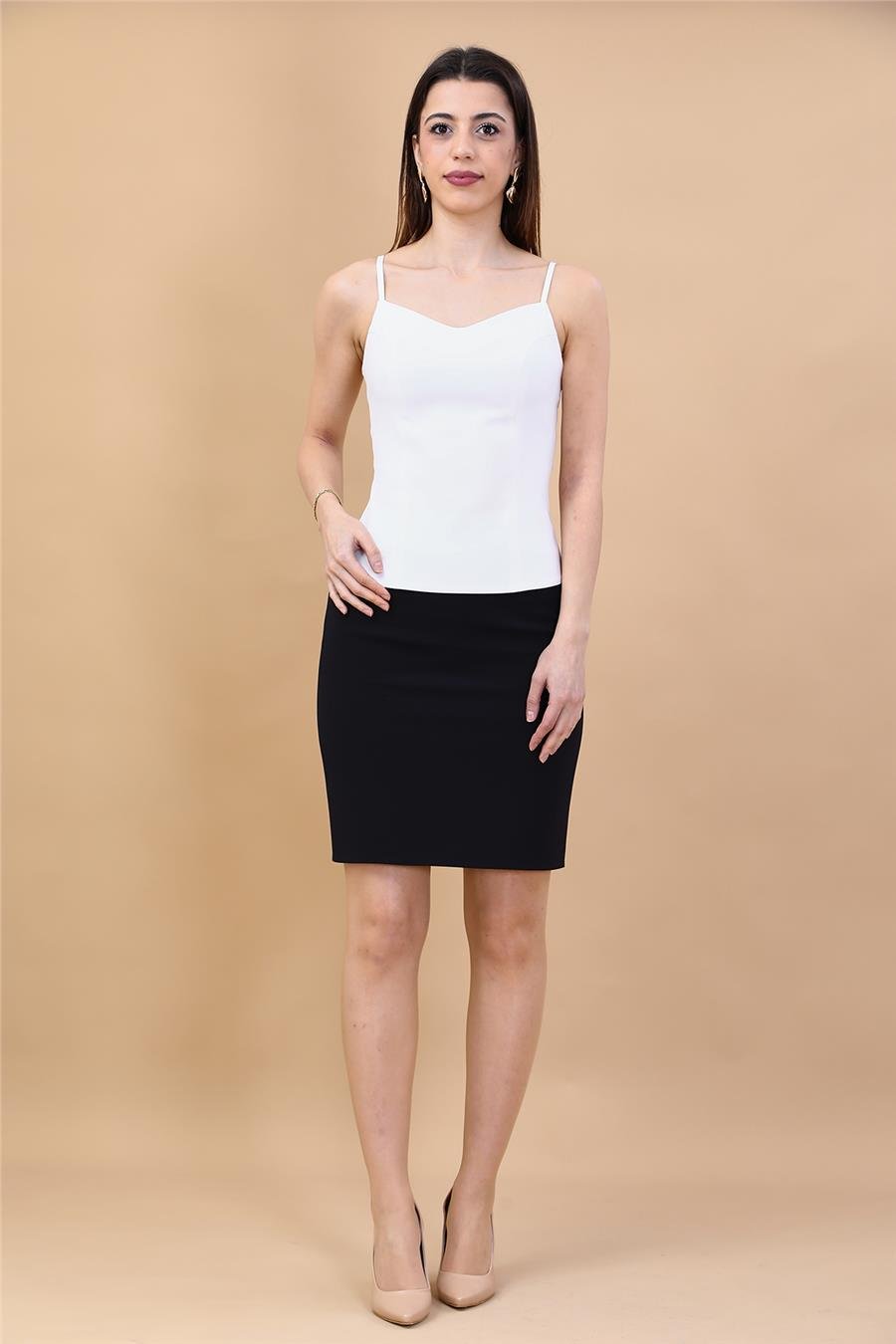 Askılı Grop-Beyaz Önder Özsoy 3510100 Askılı Crop