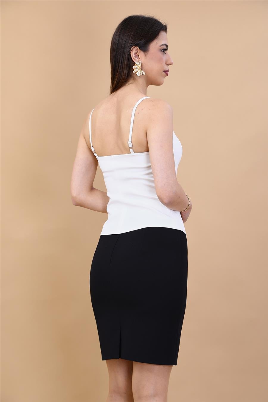 Askılı Grop-Beyaz Önder Özsoy 3510100 Askılı Crop