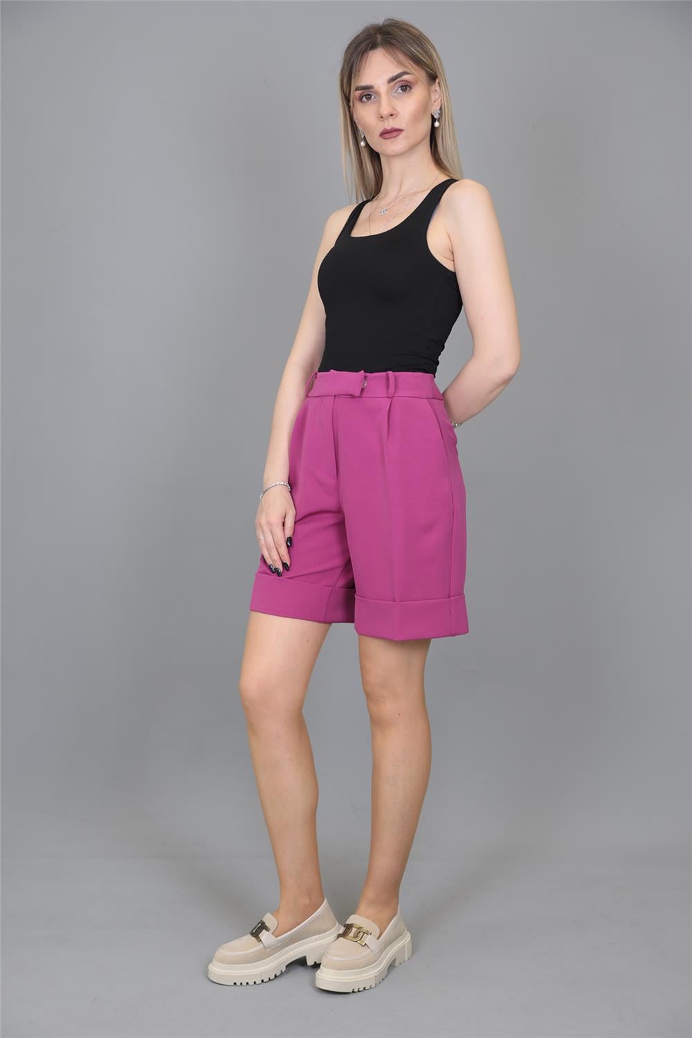 Duble Paça Şort-Fuşya Önder Özsoy 5023100 Duble Paça Şort