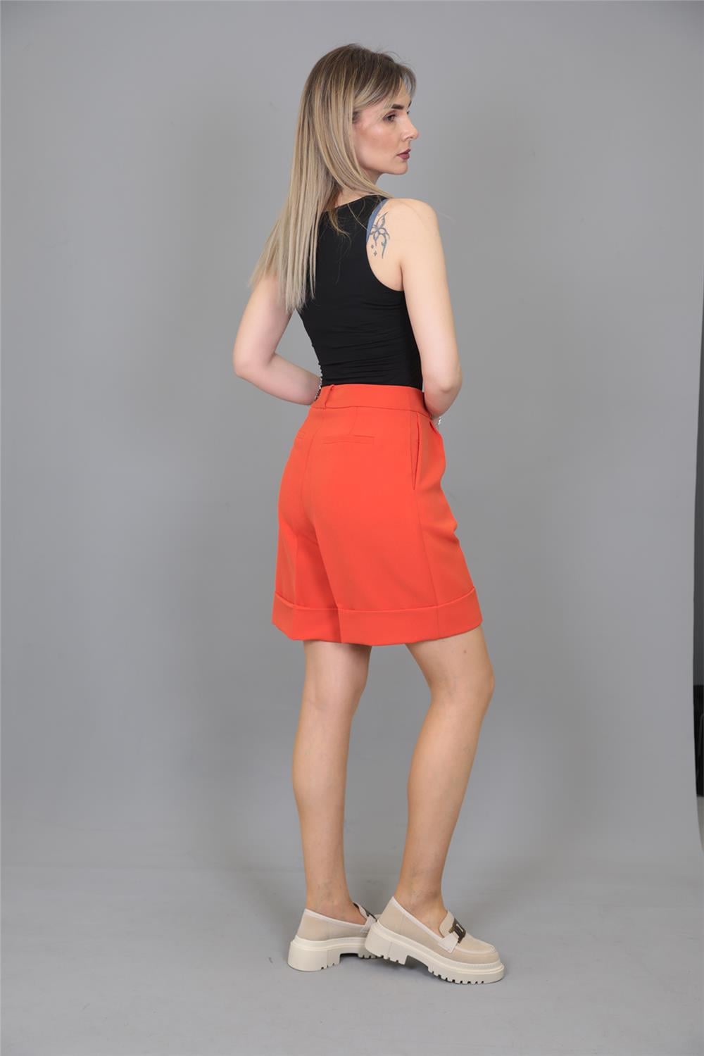 Duble Paça Şort-Turuncu Önder Özsoy 5023100 Duble Paça Şort