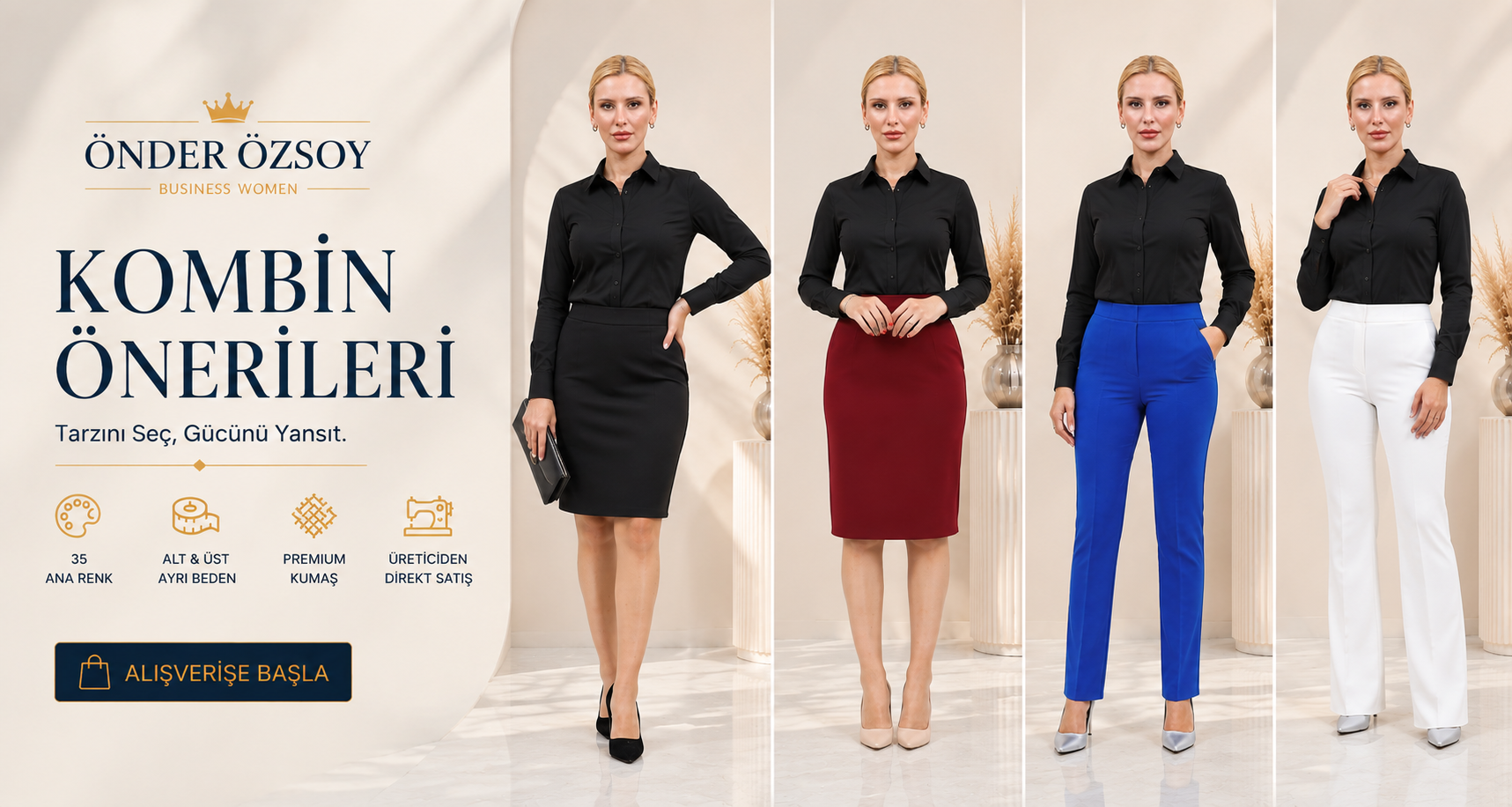 Kadın Slim Fit Dar Kesim Vucuda Oturan Uzun Kollu Basic Gömlek 3528100-Siyah Önder Özsoy 3528100 Gömlek