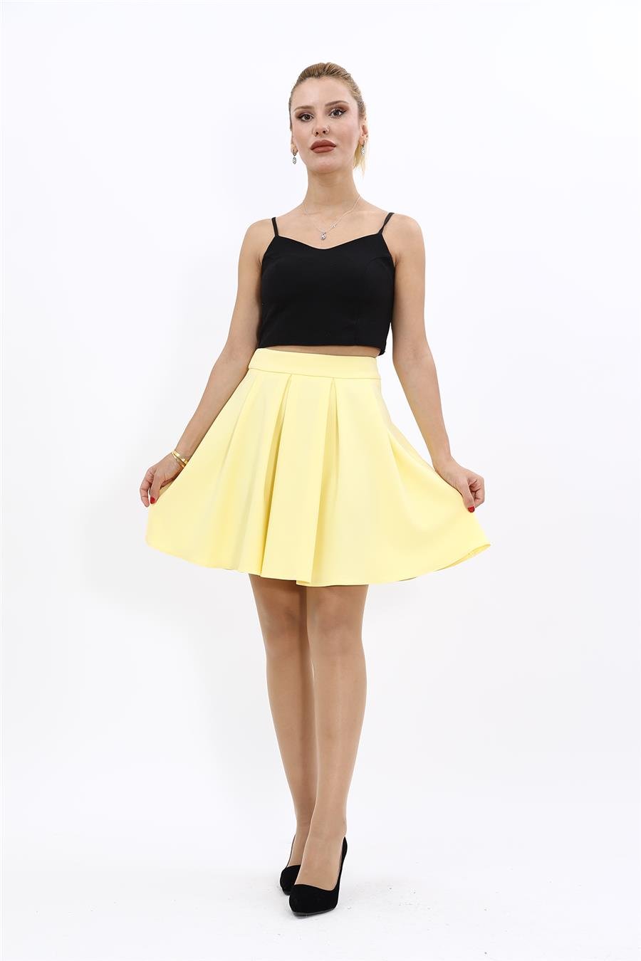 Kısa Kloş Etek-Sarı Önder Özsoy 5517100 Kloş Kısa Etek