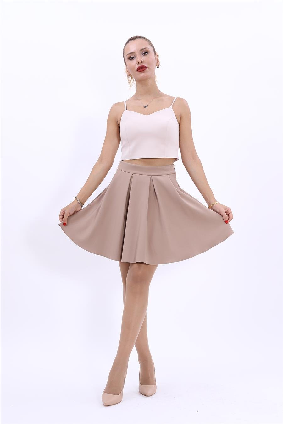 Kısa Kloş Etek-Taş Önder Özsoy 5517100 Kloş Kısa Etek