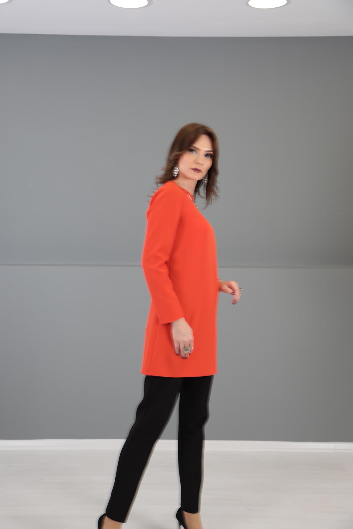 Kollu İçlik-Turuncu Önder Özsoy 3002100 Kollu İçlik