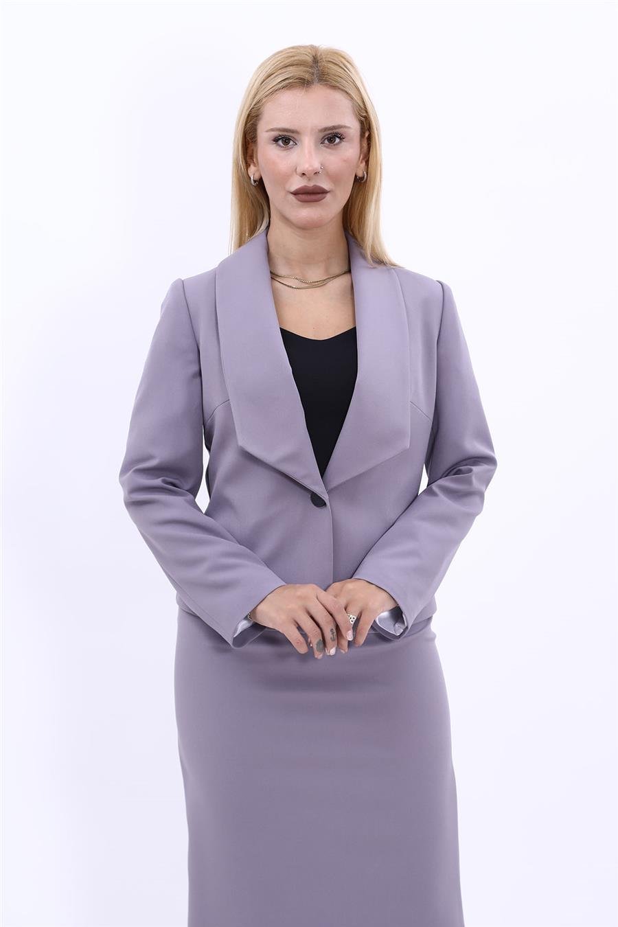 Mini  Ceket-Antrasit Önder Özsoy 2132100 Kısa Ceket
