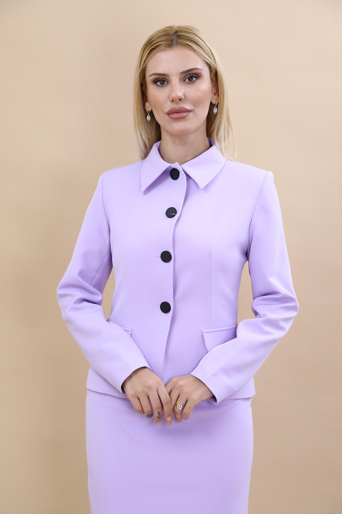 Peplum Ceket-Menekşe Önder Özsoy 1054100 Peplum Ceket