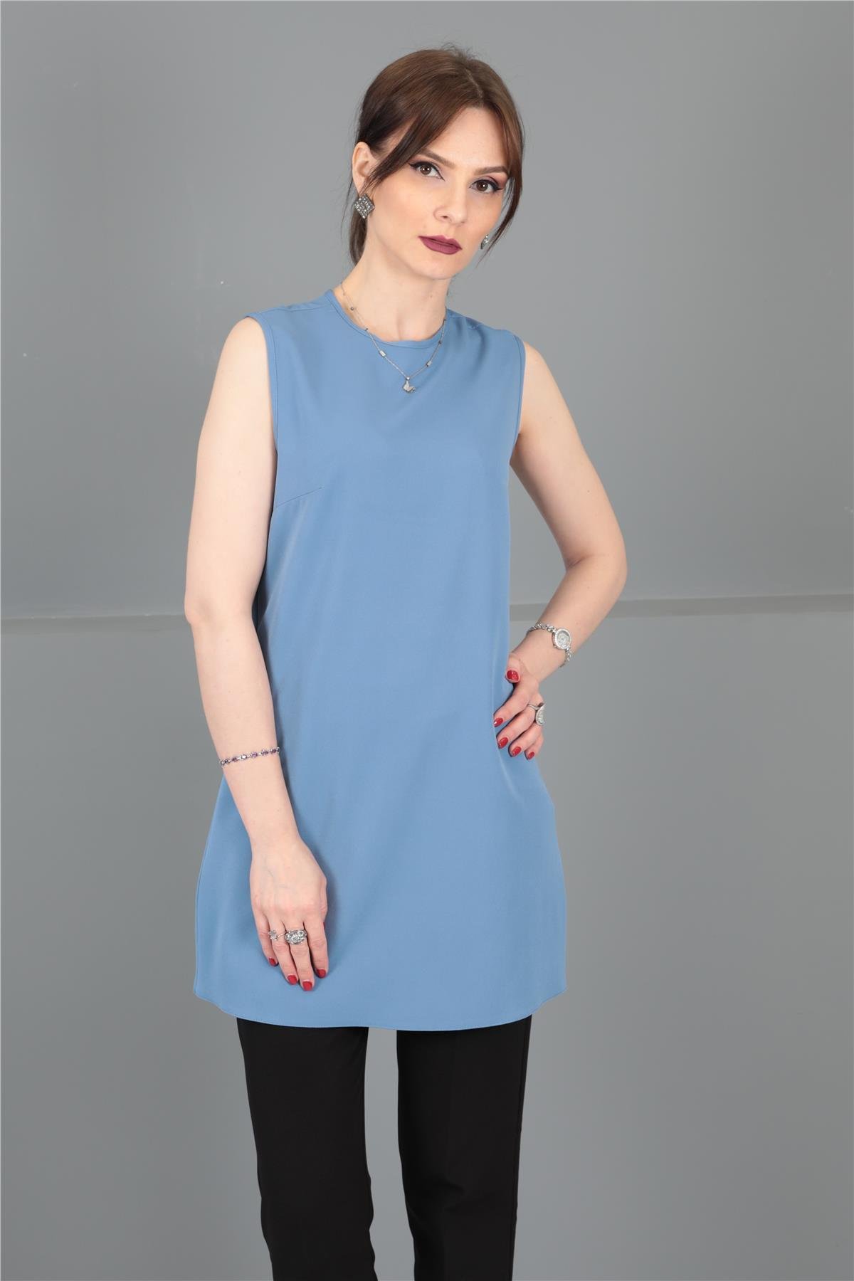SIFIR KOL İÇLİK-Açık Mavi Önder Özsoy 3001100 Tunik