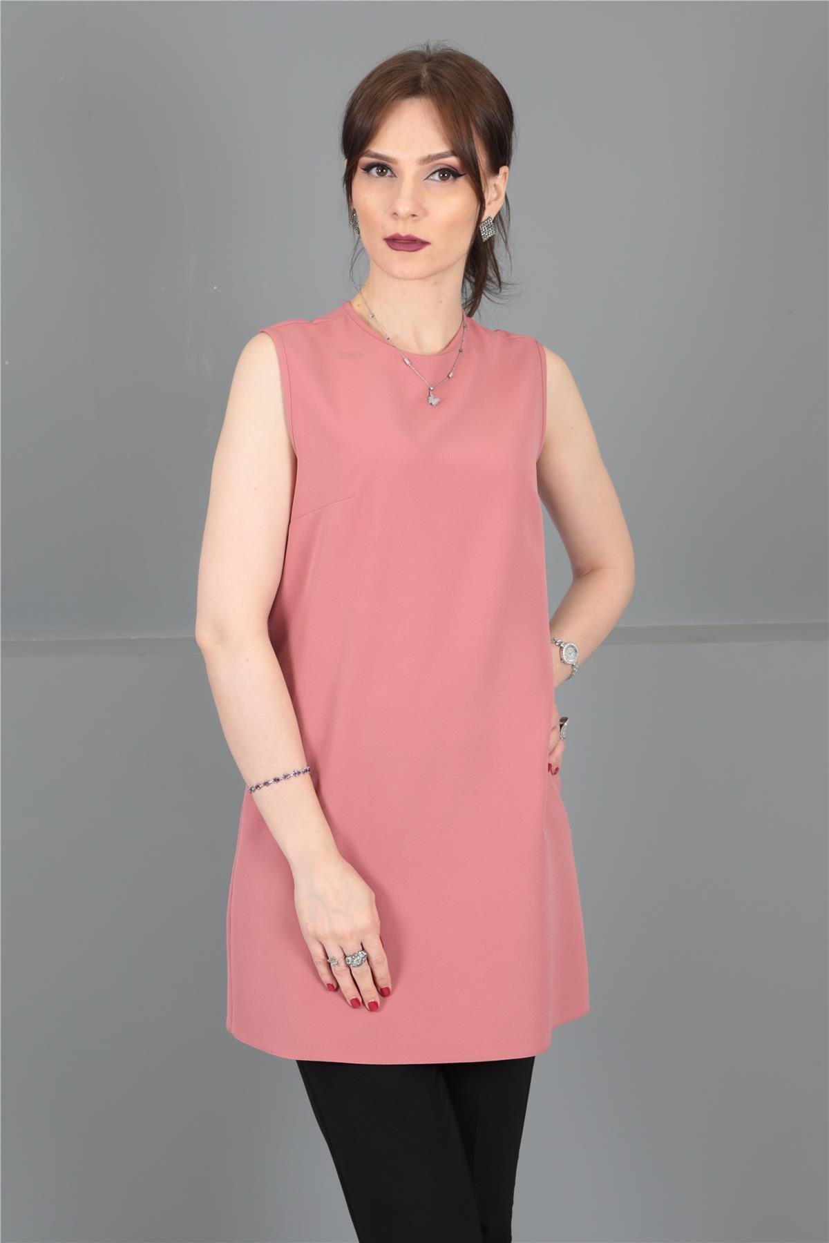 Sıfır Kol İçlik - Gül Kurusu Önder Özsoy 3001100 Tunik