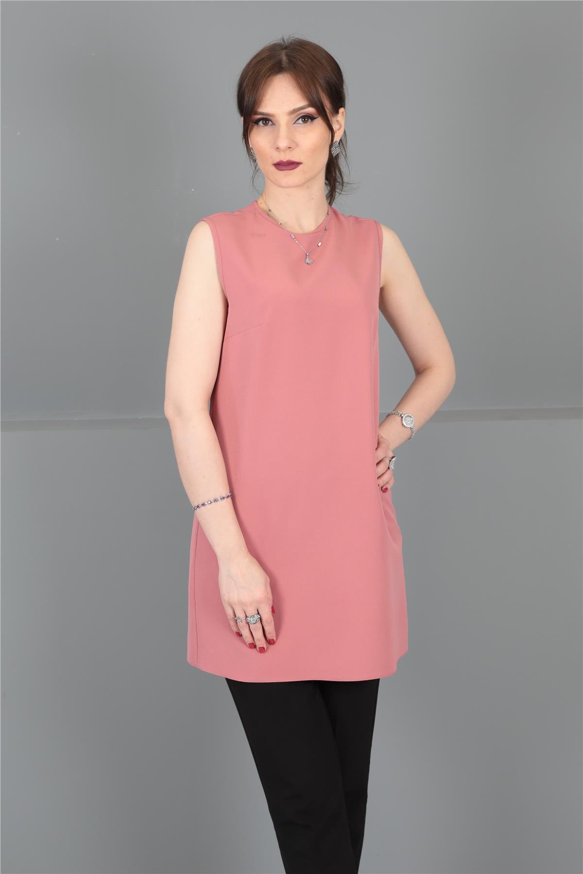 Sıfır Kol İçlik - Gül Kurusu Önder Özsoy 3001100 Tunik