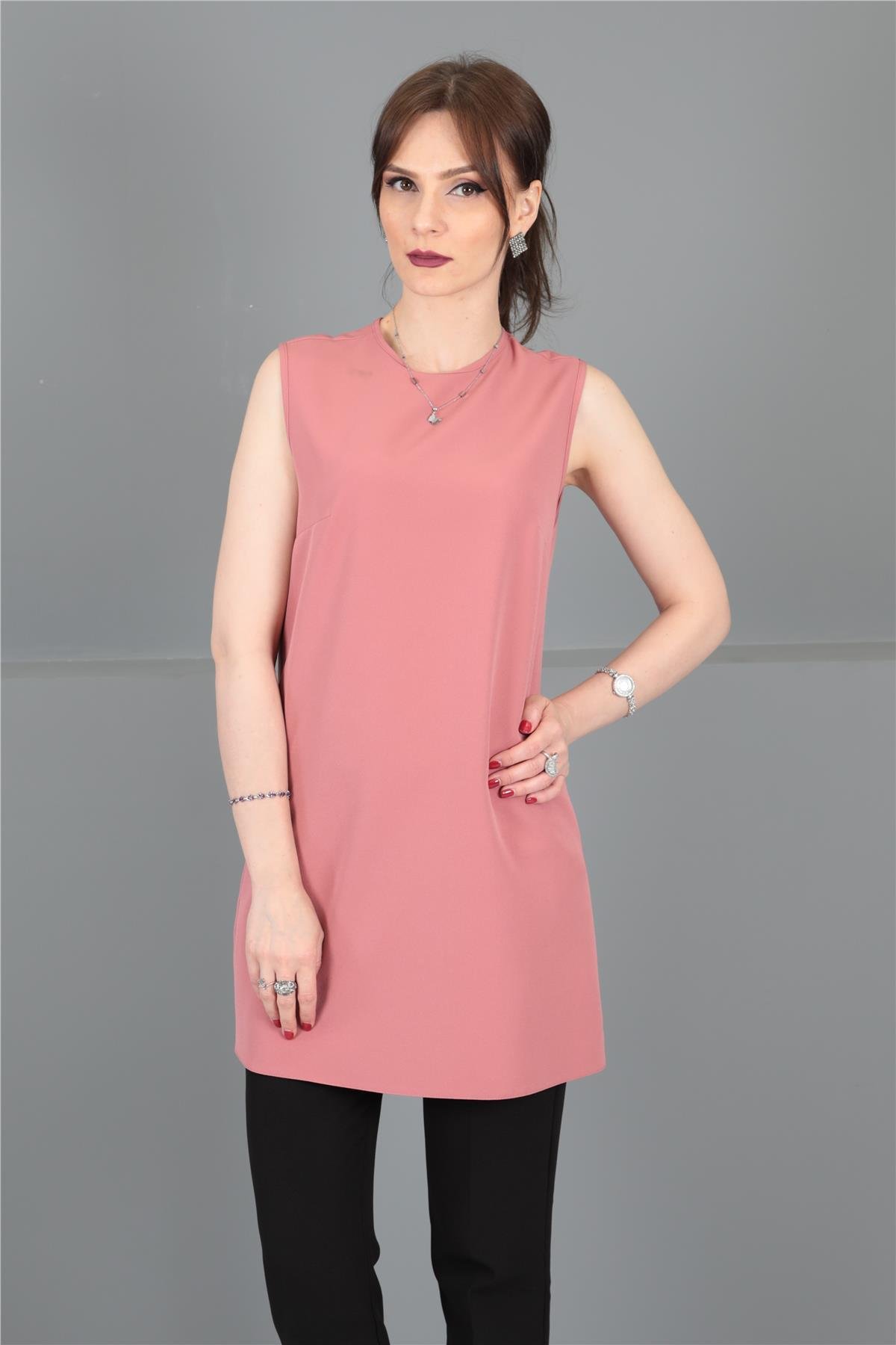 Sıfır Kol İçlik - Gül Kurusu Önder Özsoy 3001100 Tunik