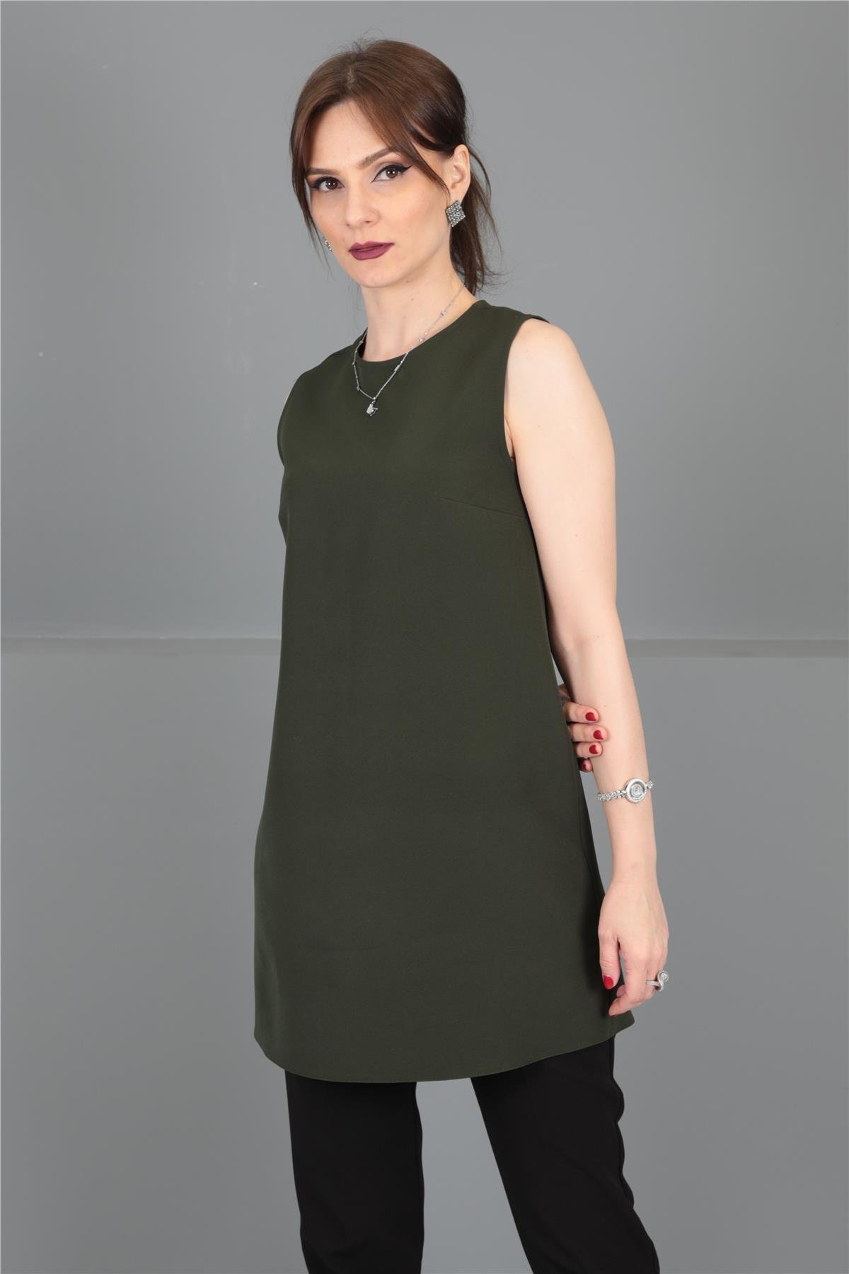 Sıfır Kol İçlik - Haki Önder Özsoy 3001100 Tunik