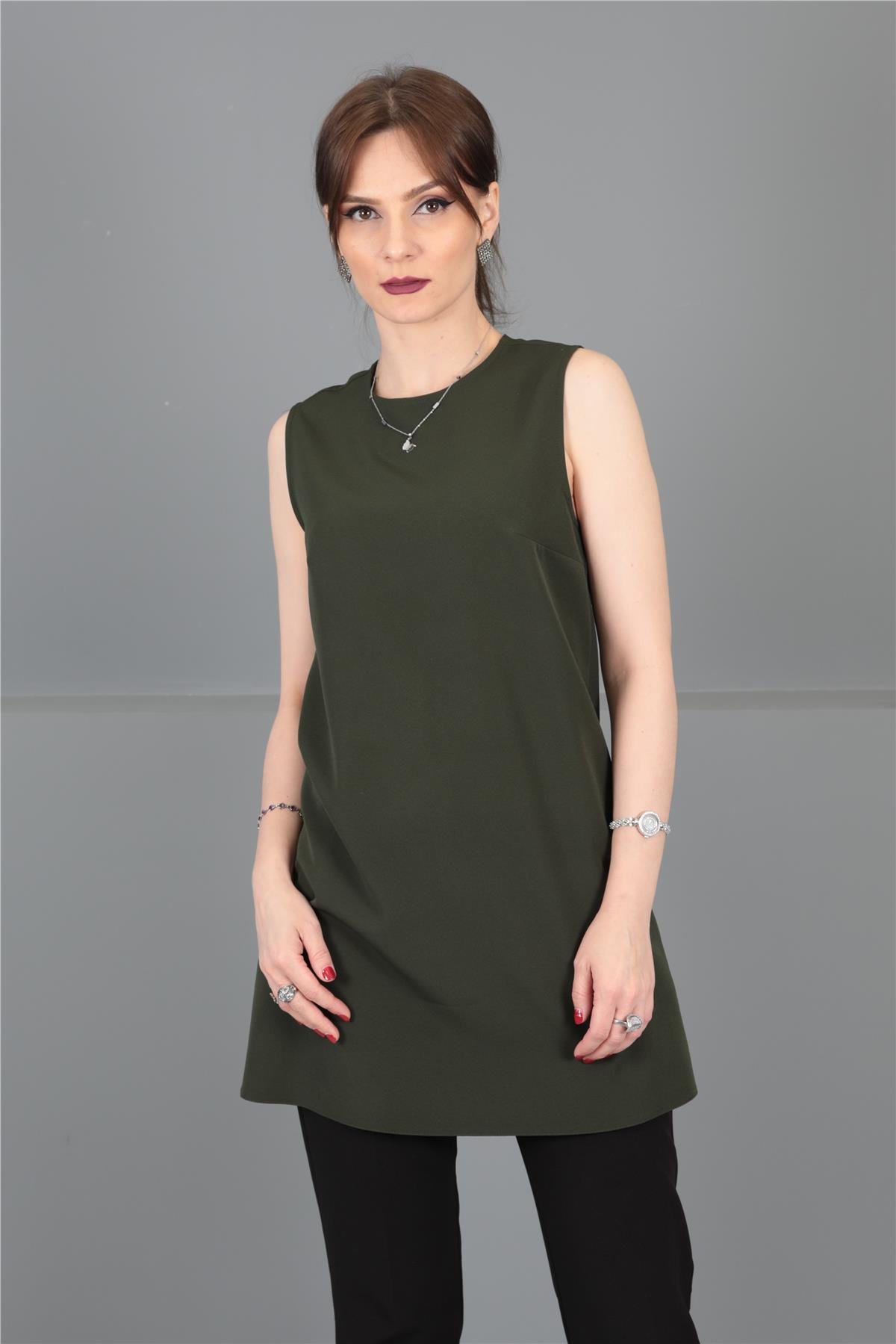 Sıfır Kol İçlik - Haki Önder Özsoy 3001100 Tunik