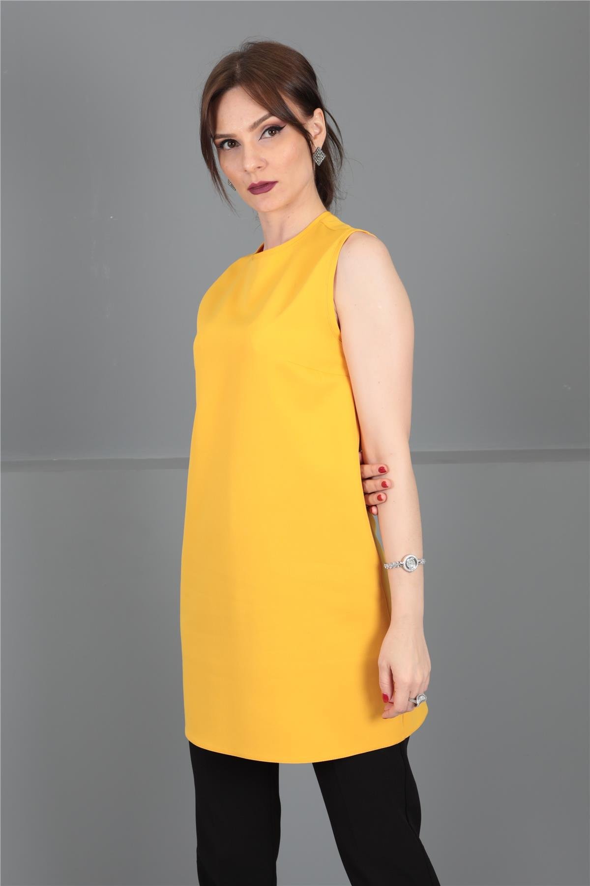 SIFIR KOL İÇLİK-Hardal Önder Özsoy 3001100 Tunik