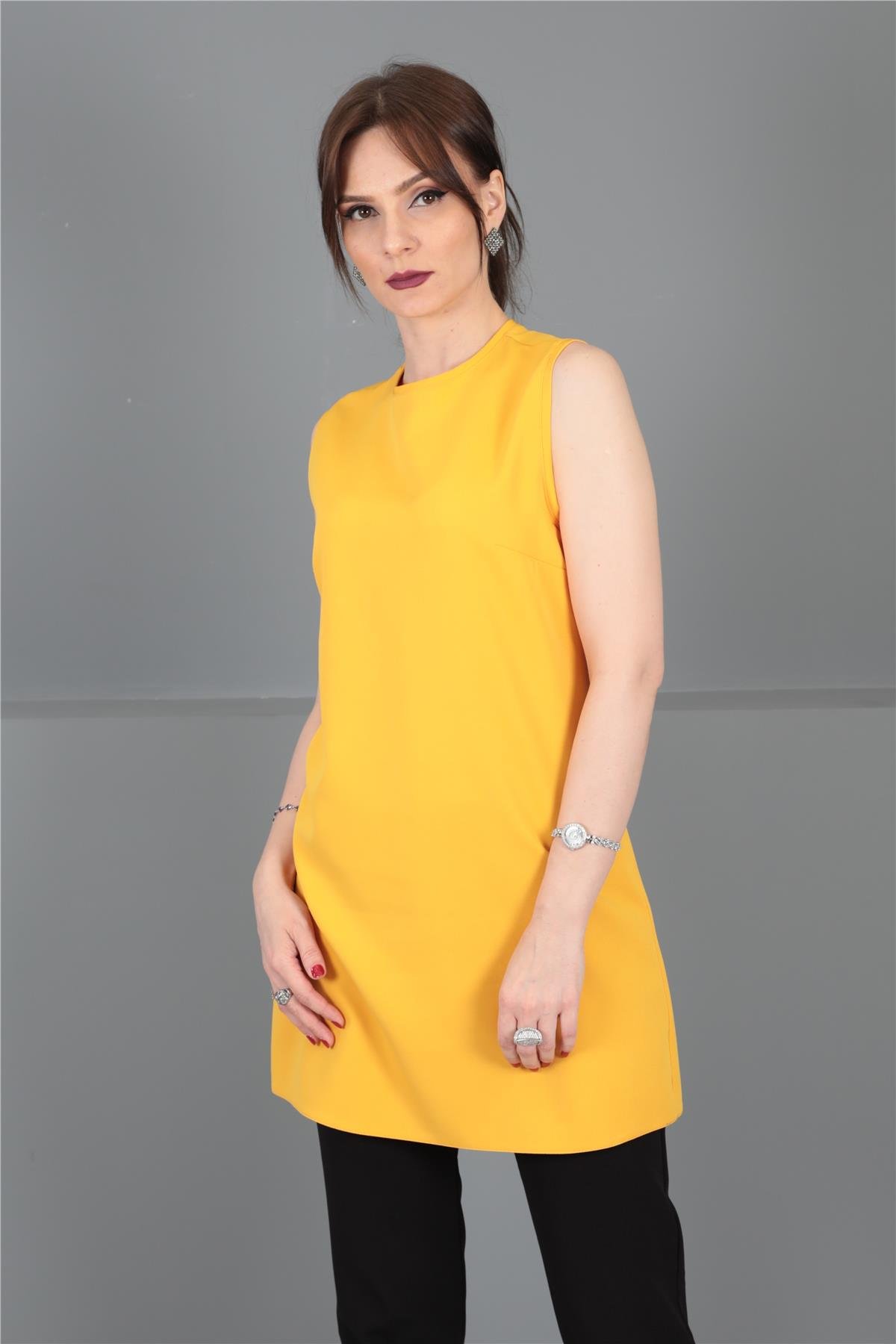 SIFIR KOL İÇLİK-Hardal Önder Özsoy 3001100 Tunik