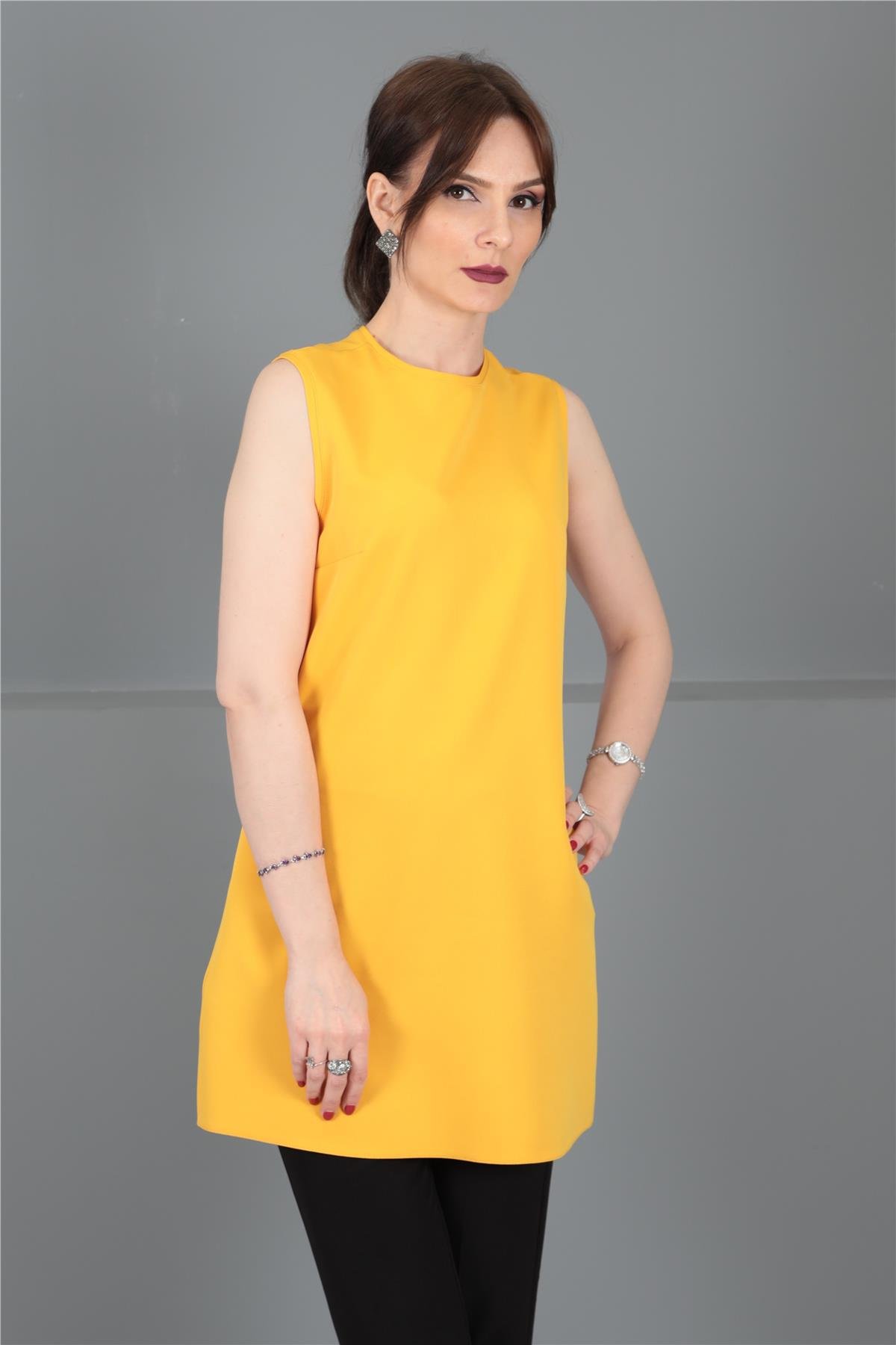 SIFIR KOL İÇLİK-Hardal Önder Özsoy 3001100 Tunik