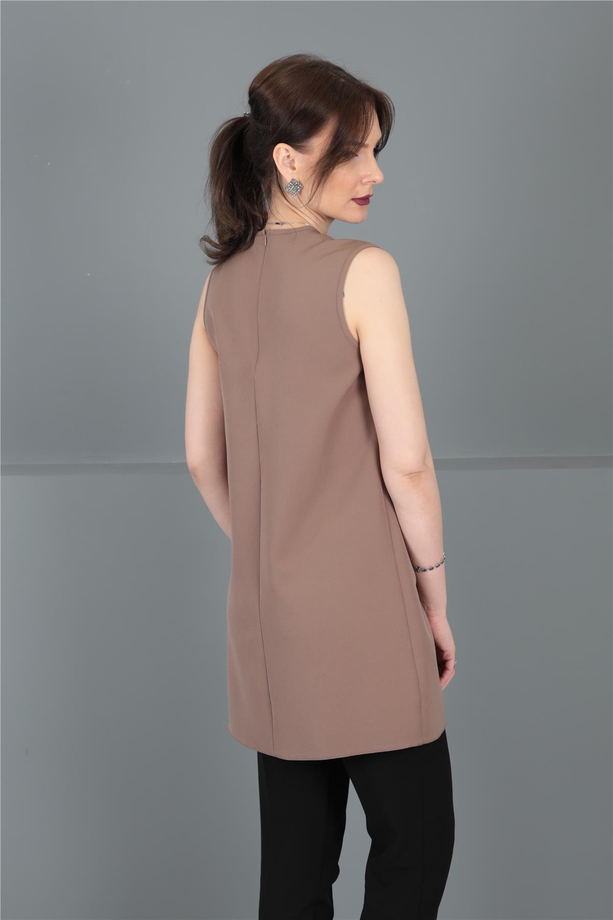 SIFIR KOL İÇLİK-Kahve Önder Özsoy 3001100 Tunik