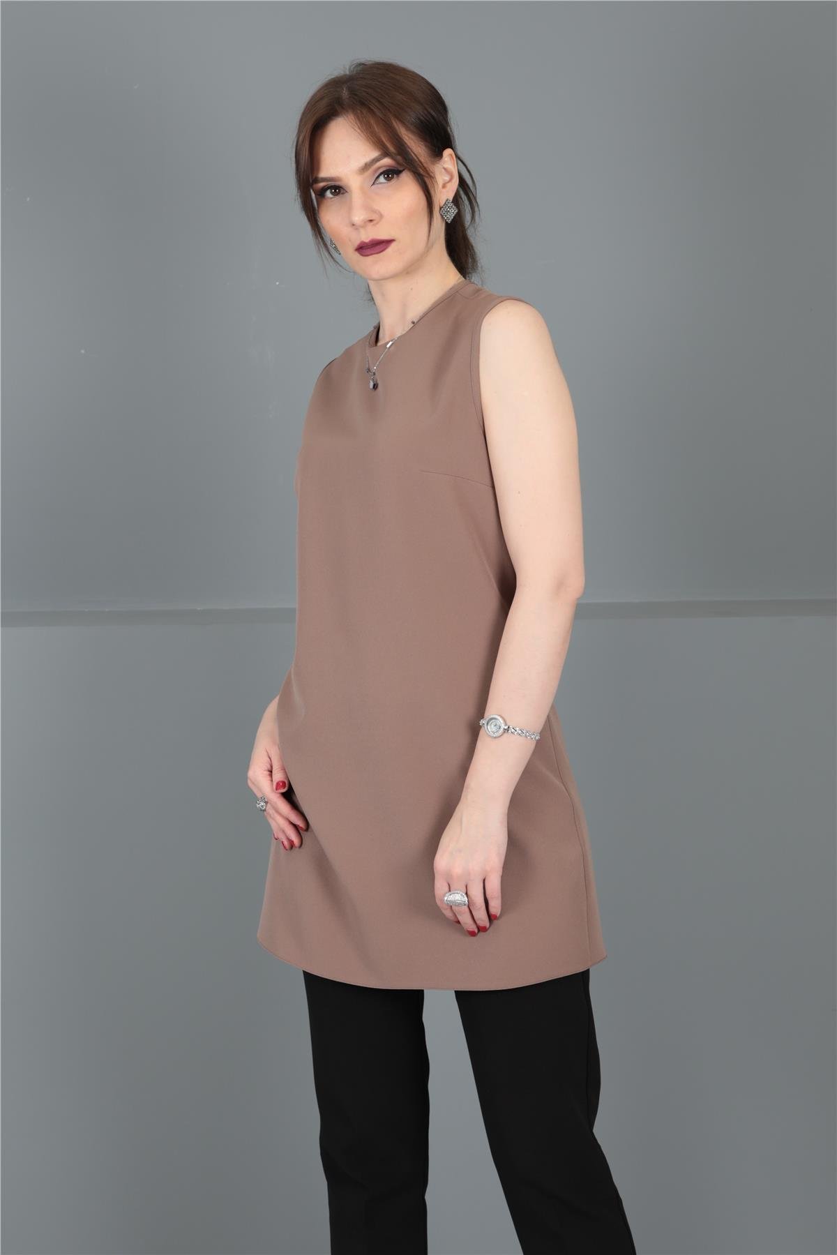SIFIR KOL İÇLİK-Kahve Önder Özsoy 3001100 Tunik