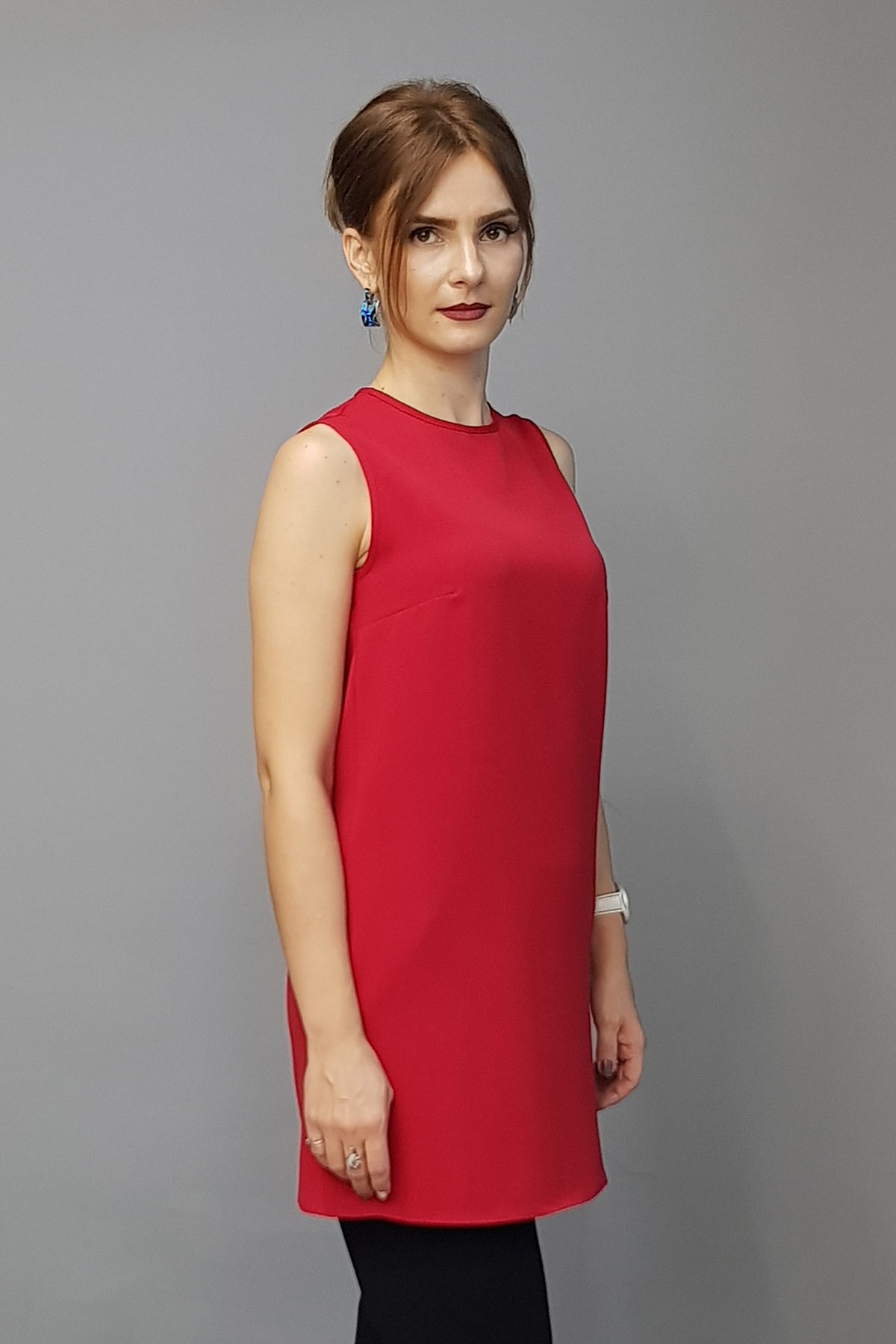 Sıfır Kol İçlik - Kırmızı Önder Özsoy 3001100 Tunik