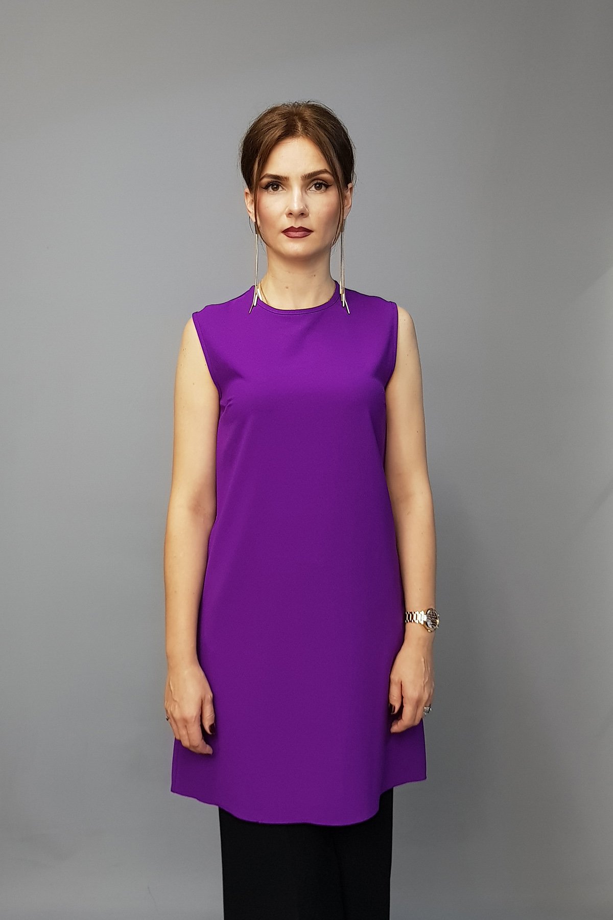 Sıfır Kol İçlik - Mor Önder Özsoy 3001100 Tunik