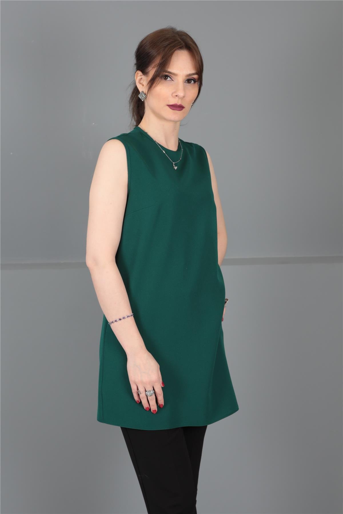 SIFIR KOL İÇLİK-Yeşil Önder Özsoy 3001100 Tunik