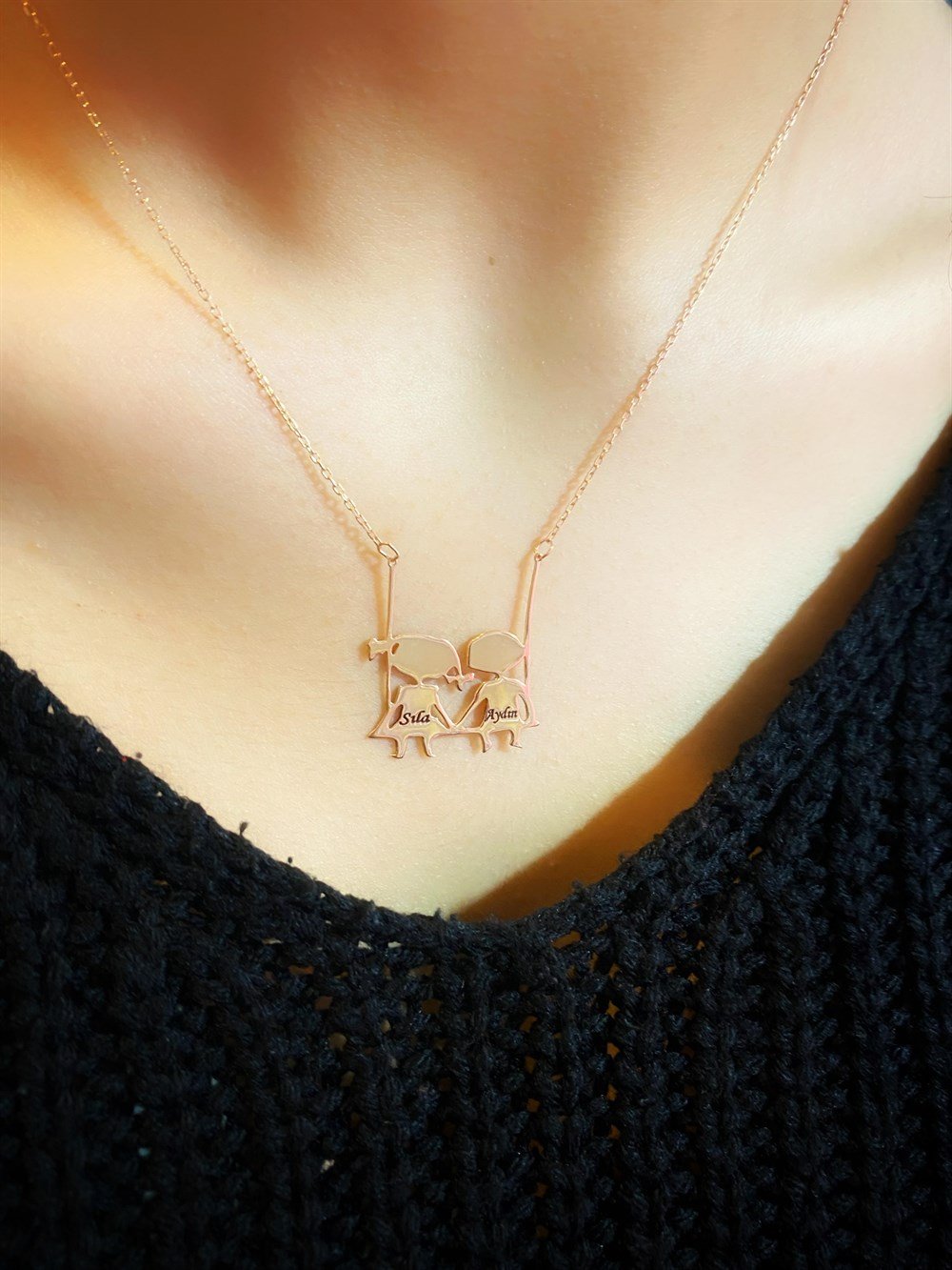 Aşk Salıncağı İsim Gümüş Kolye