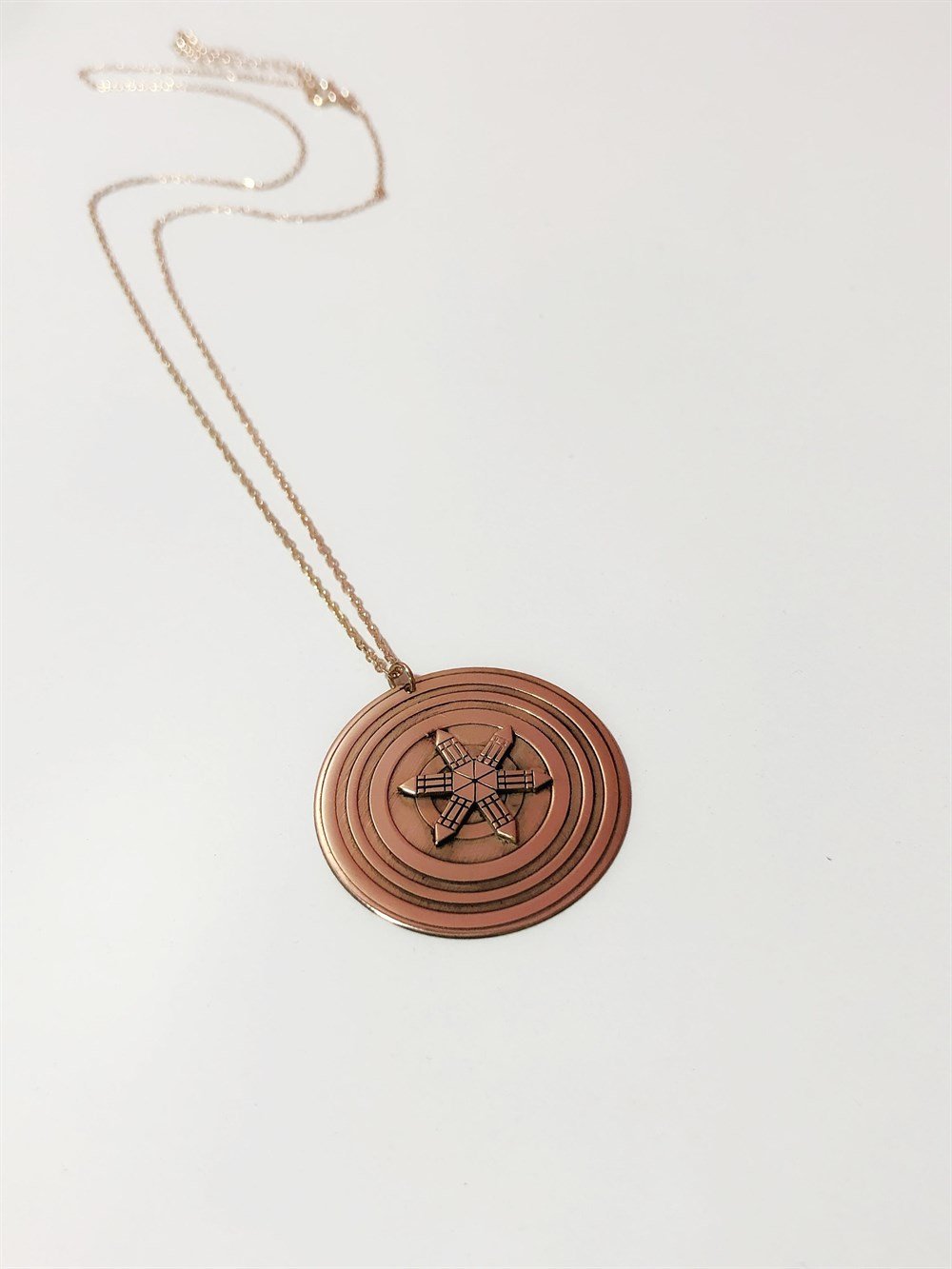 Atlantis Mandalası Gümüş Kolye