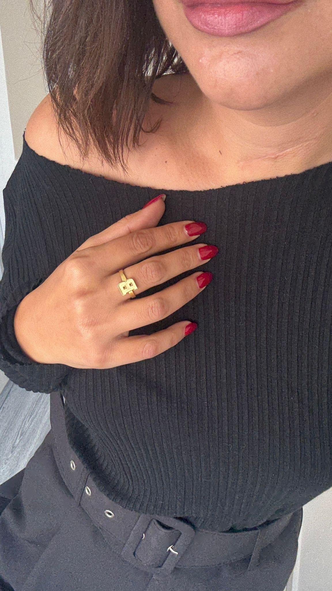 Büyük Harf Gümüş Yüzük