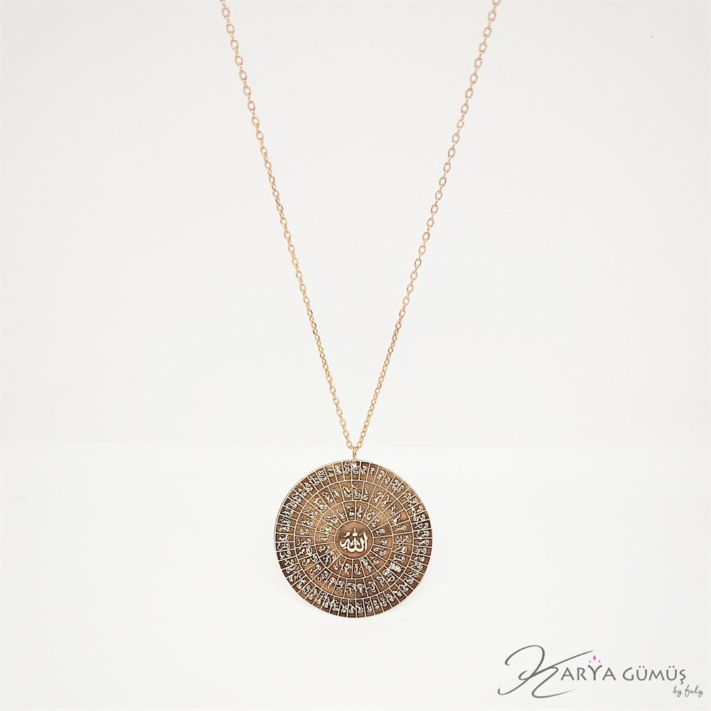 ESMA-ÜL HÜSNA GÜMÜŞ KOLYE