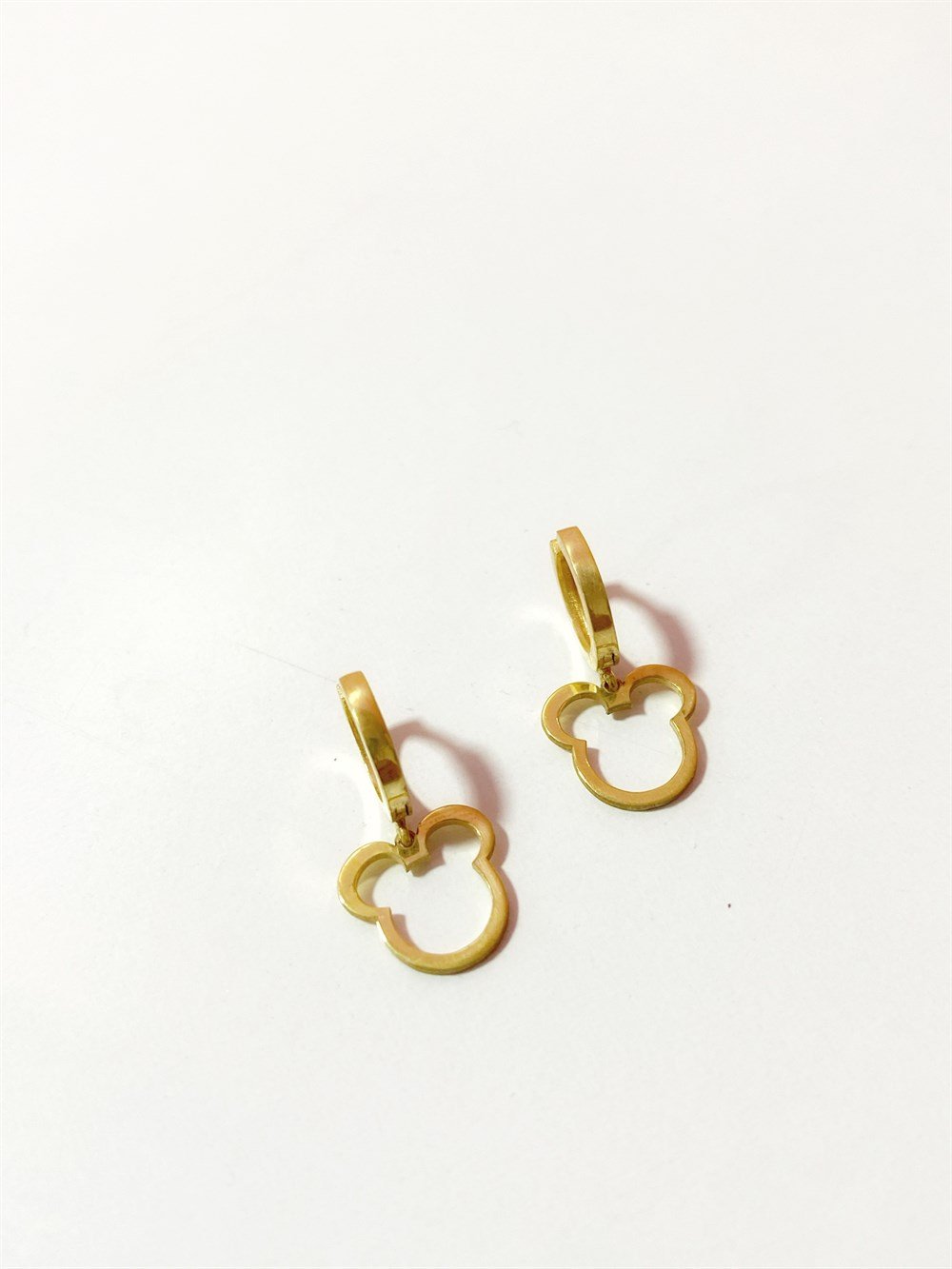 Halkalı Mickey Küpe