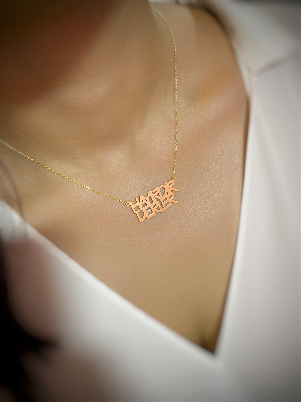 Hayırdır Derler Tasarım Gümüş Kolye