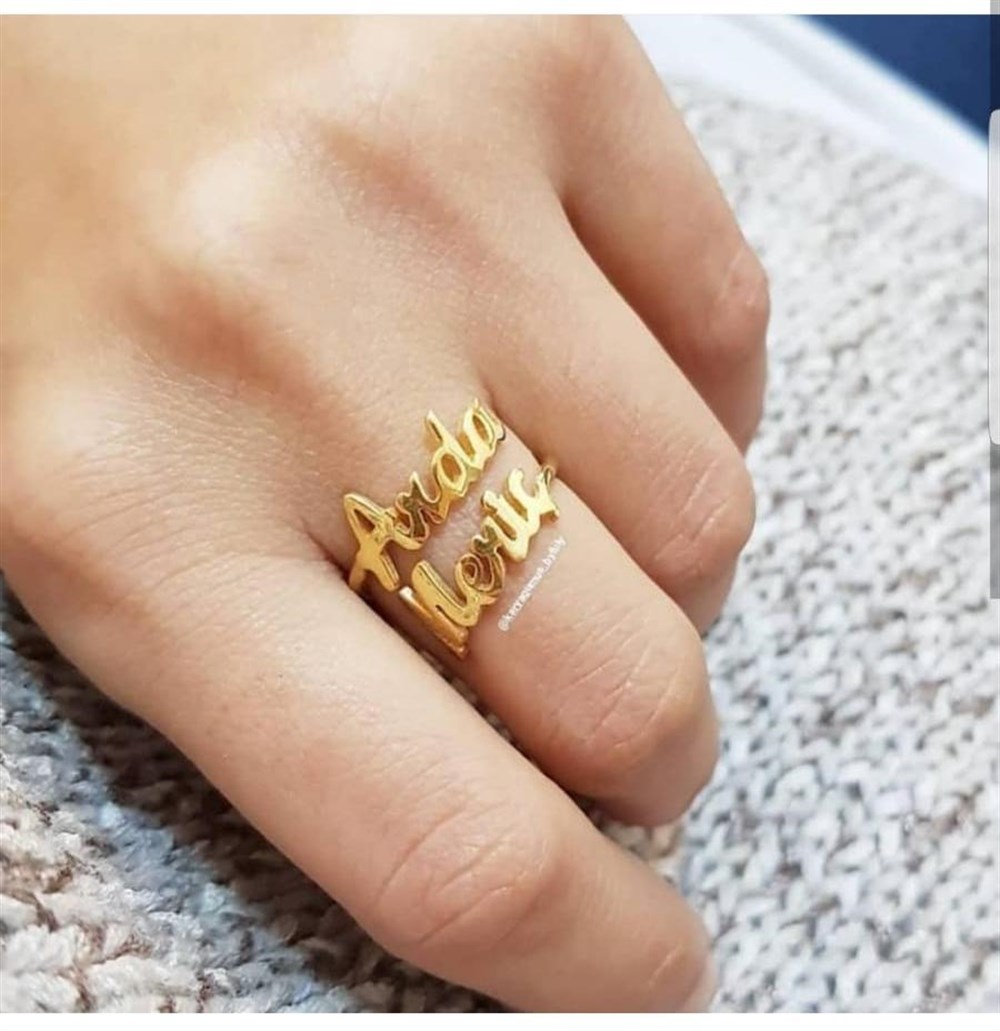 İKİ İSİMLİ GÜMÜŞ YÜZÜK