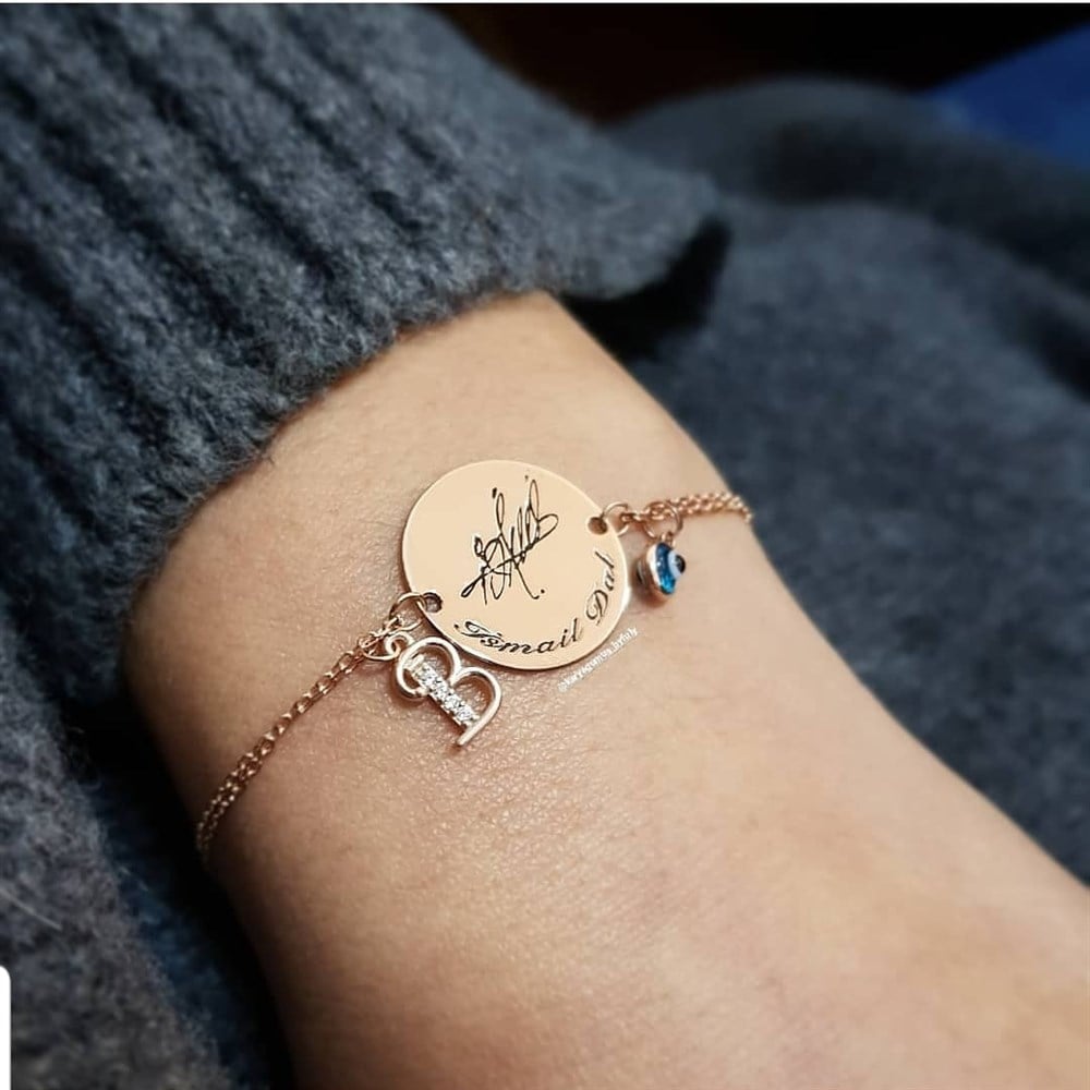 İMZA HARF GÜMÜŞ BİLEKLİK