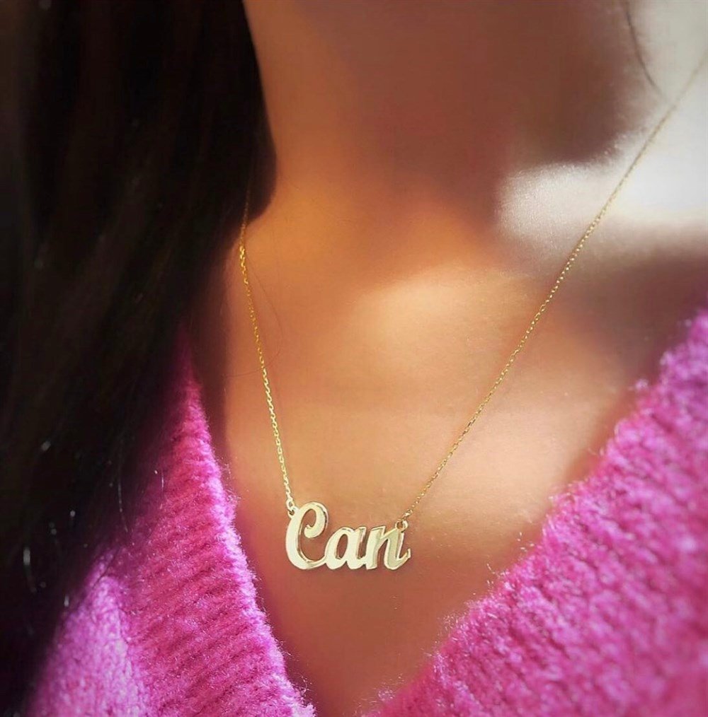 İSİM GÜMÜŞ KOLYE