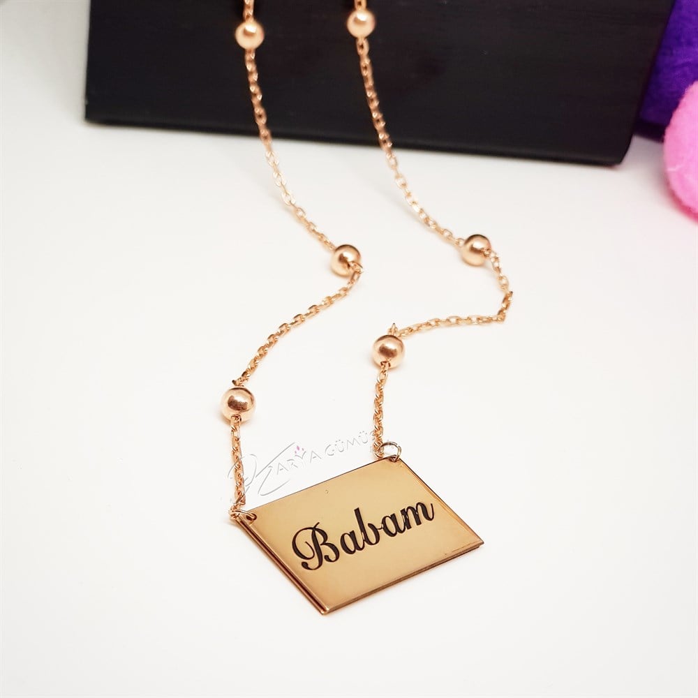 Kapaklı Resim Gümüş Kolye