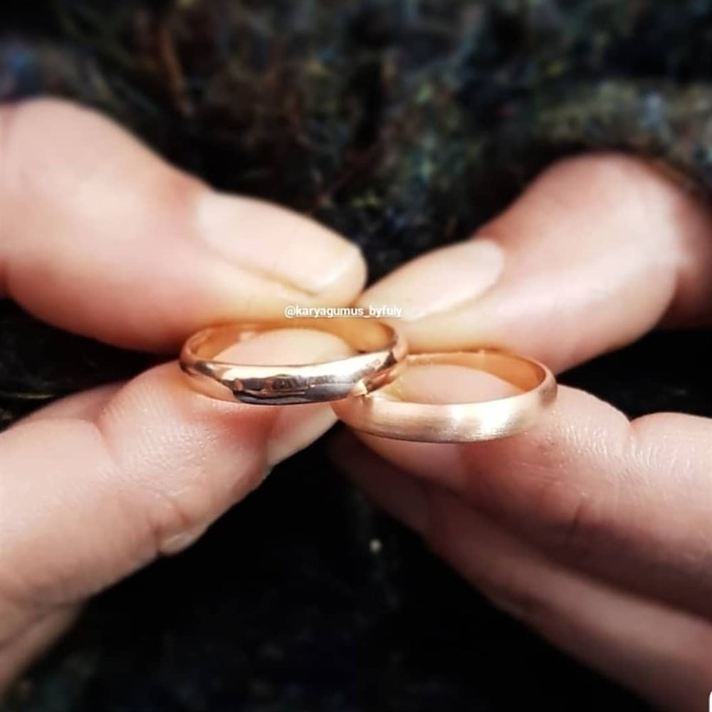 KLASİK MAT GÜMÜŞ ALYANS