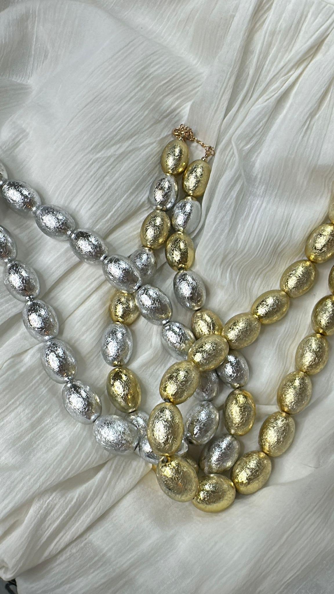 Mat Detay Oval Mix Kolye