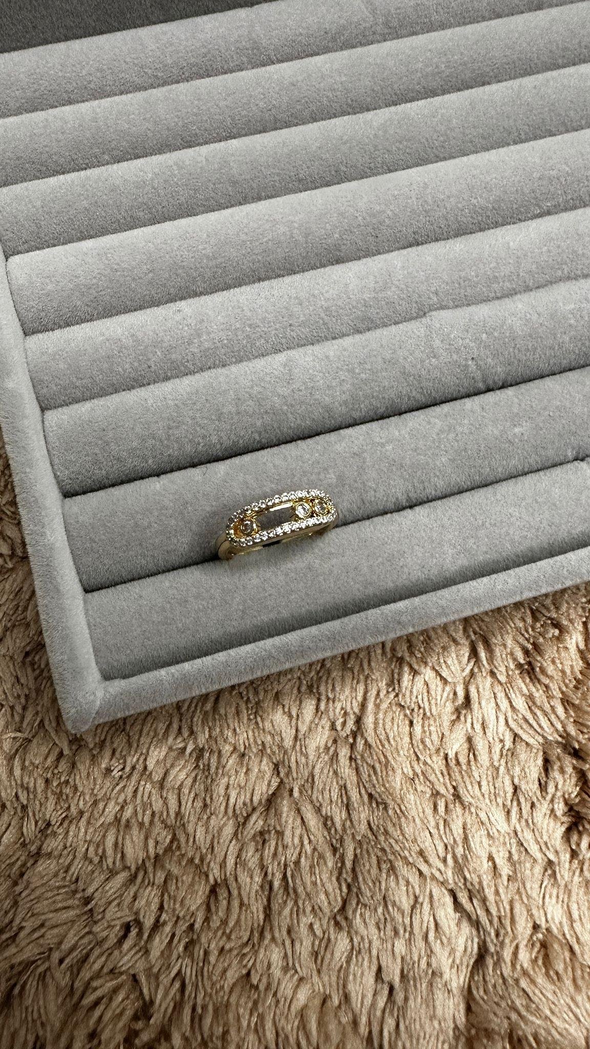 Nokta Zirkon Taşlı Orjinal Marka Yüzük