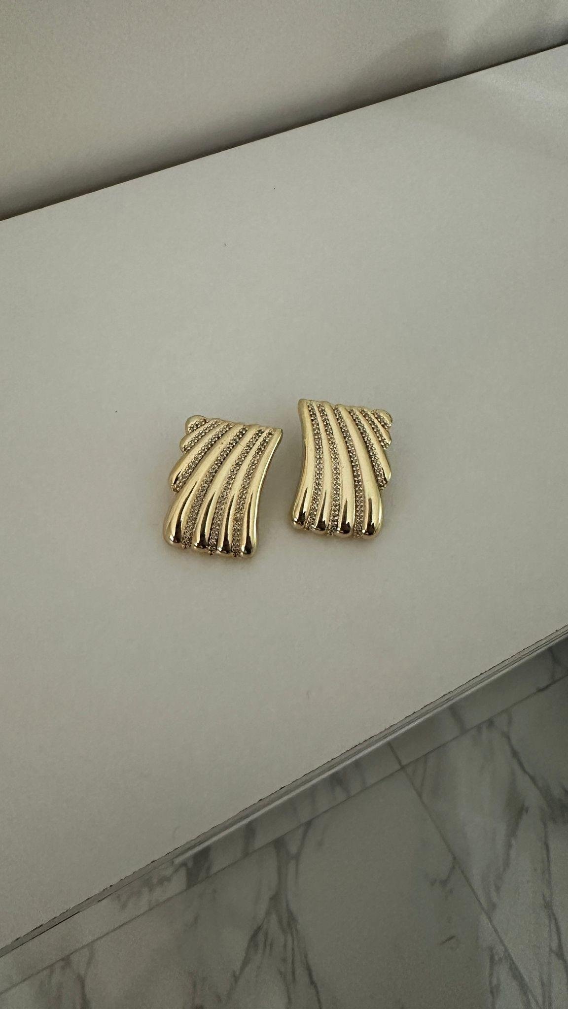 Orjinal Marka Zirkon Taşlı Çoklu Damla Küpe