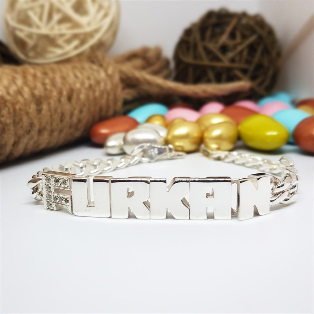 OYNAK HARFLİ İSİM GÜMÜŞ KÜNYE