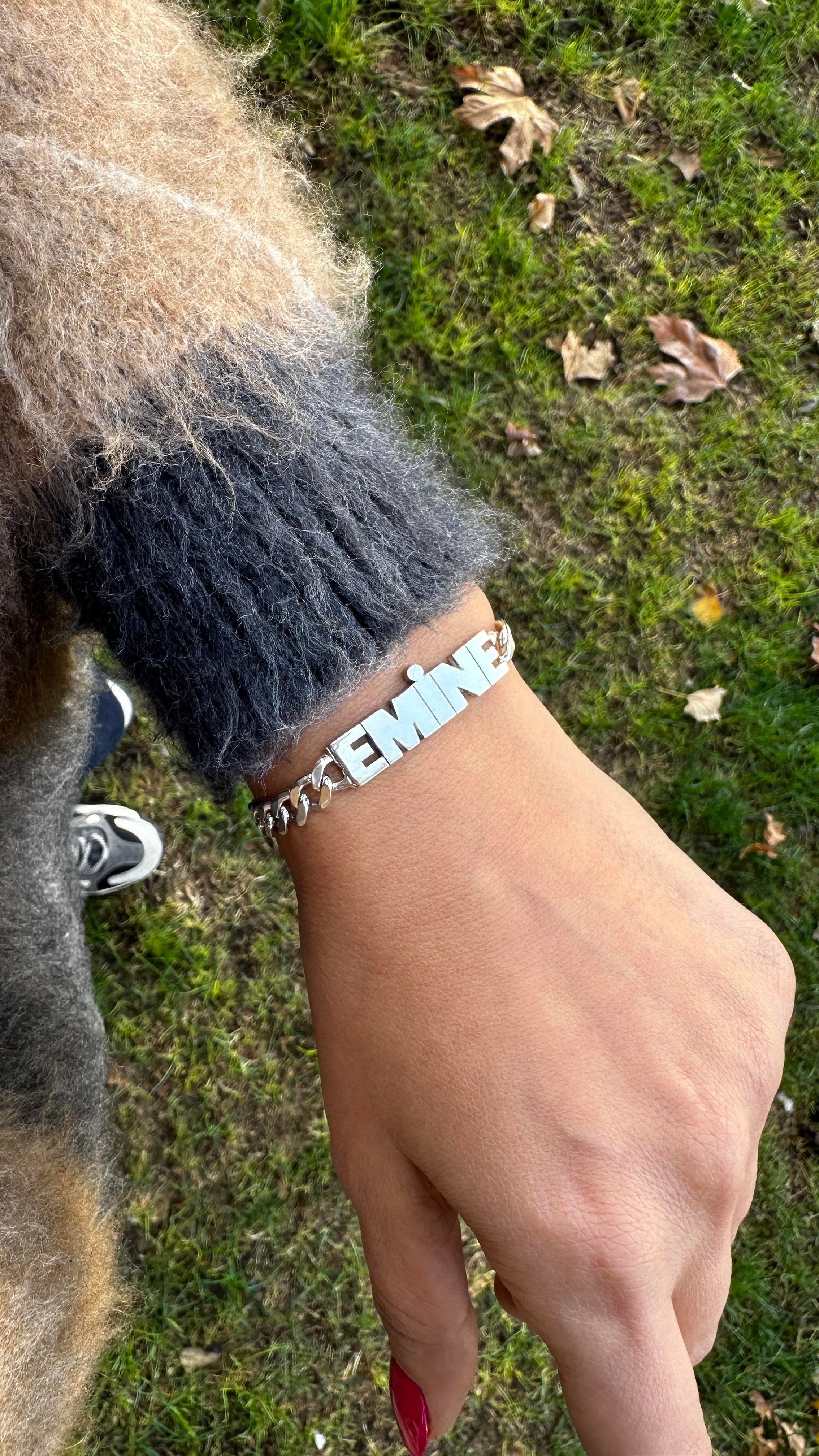 Oynar Oynamaz Harfli İsim Gümüş Künye