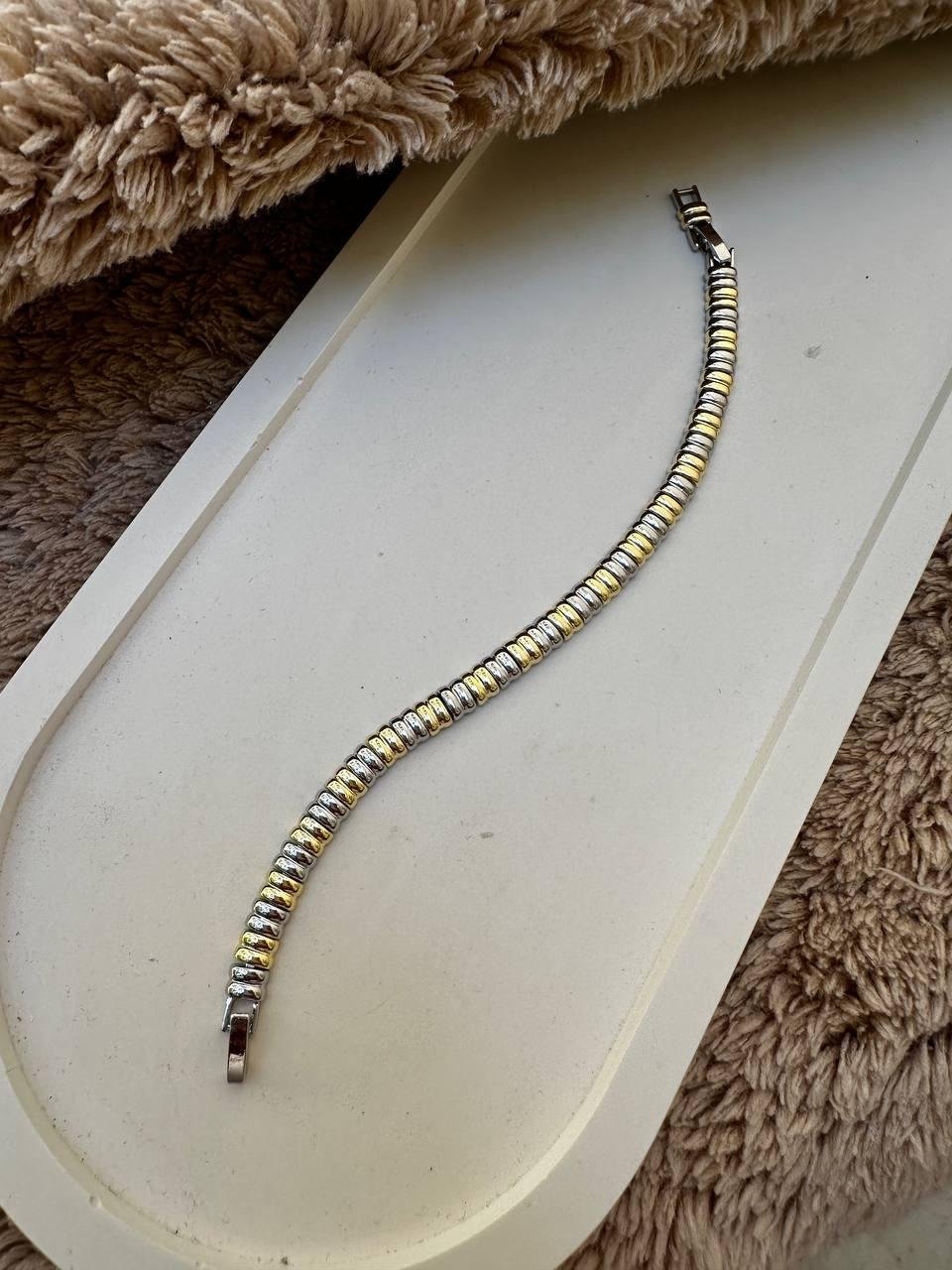 Özel Seri İki Renkli İtalyan Sarmal Bileklik