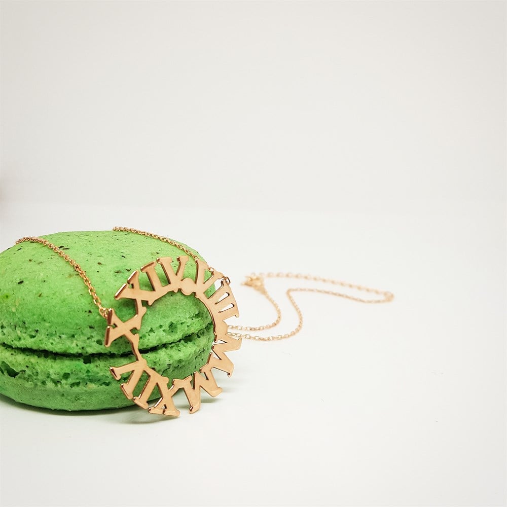 ROMA TARİH HALKA GÜMÜŞ KOLYE