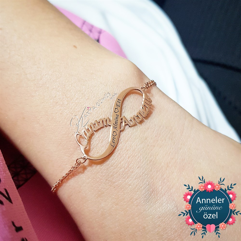 Sonsuzluk Canım Annem İsim Bileklik