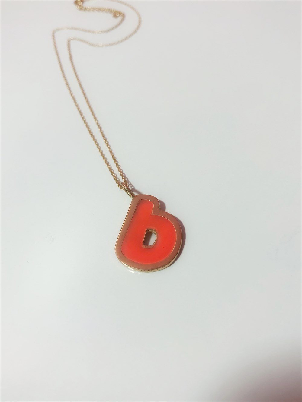 Summer Edition Renkli Harf Gümüş Kolye